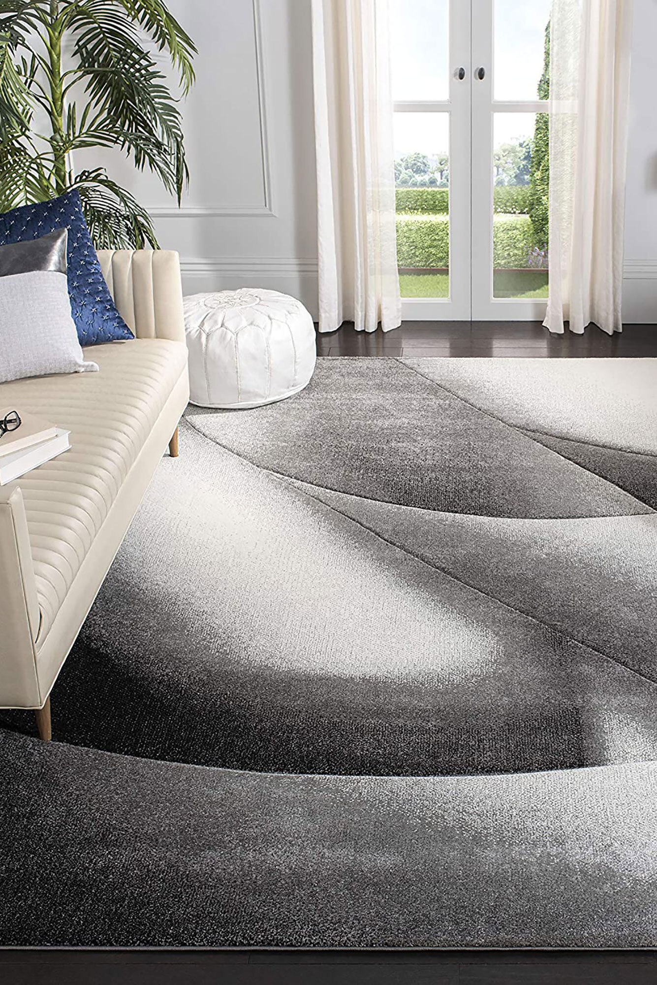 Freya Modern Carved Abstract Rug(Size 160 x 120cm)