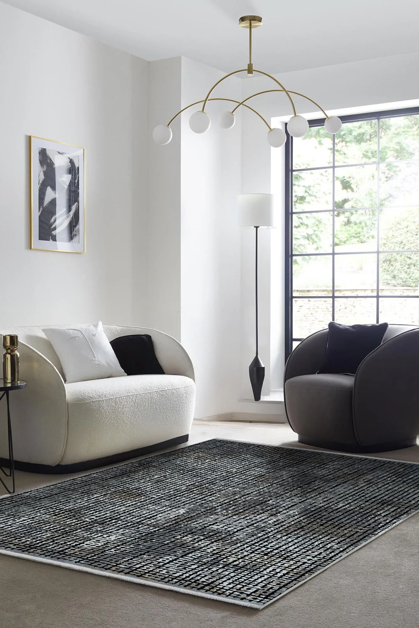 Large View Galaxy Contemporary Rug(Size 230 x 150cm)