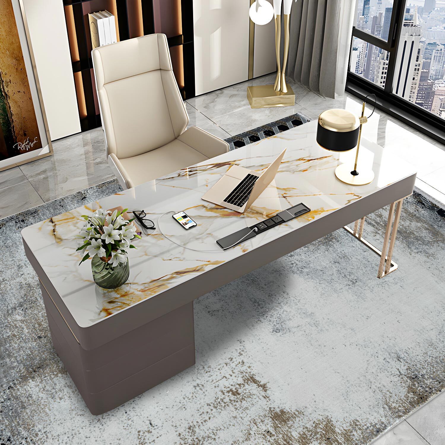 Large View Galaxy Contemporary Rug
