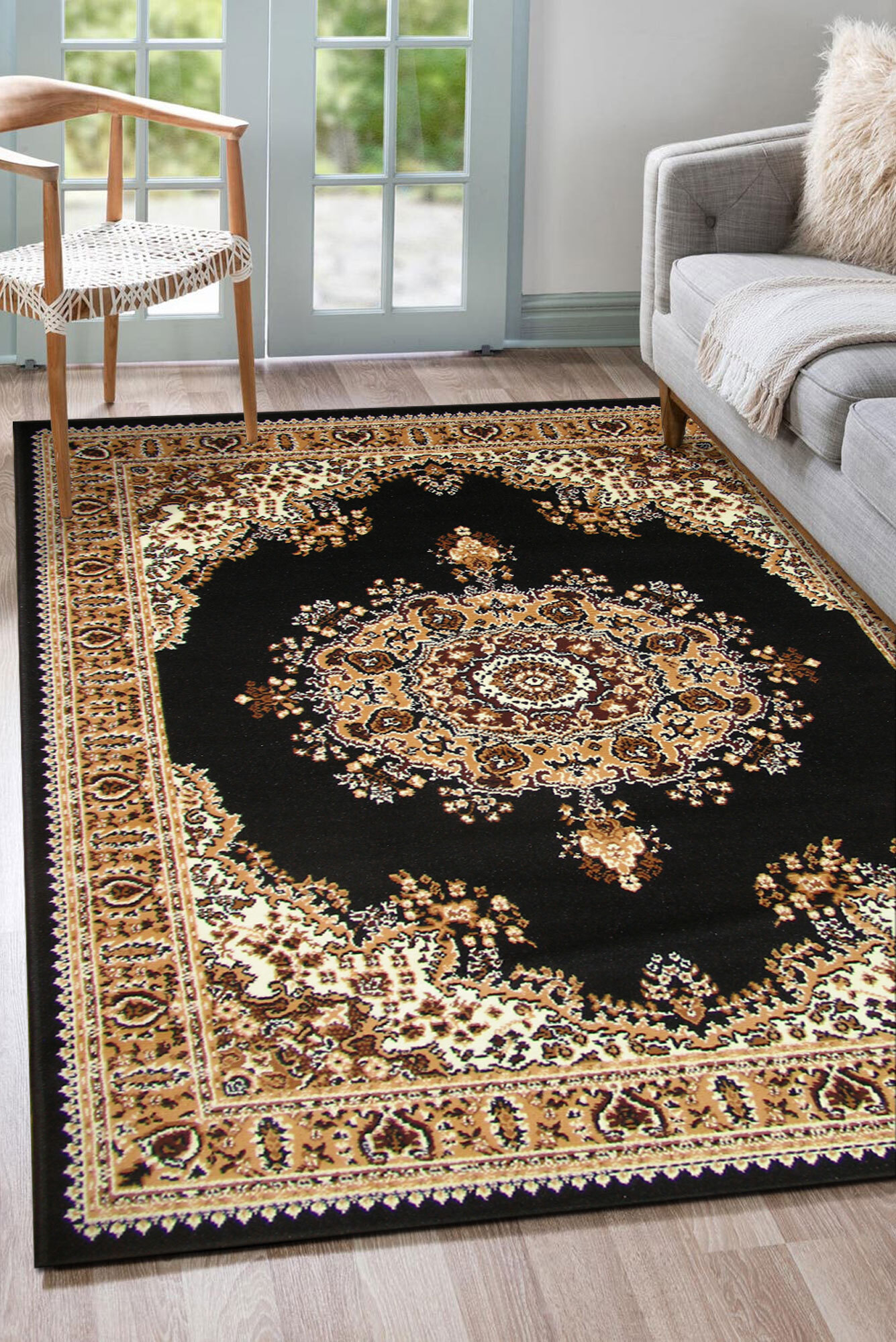 Gil Traditional Medallion Rug(Size 170 x 120cm)