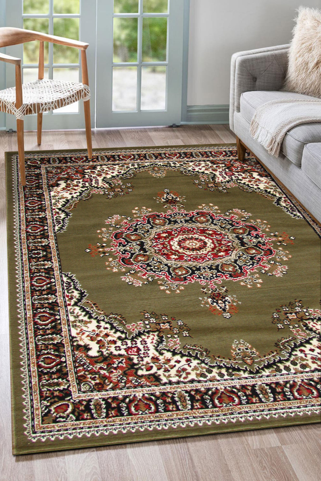 Gil Traditional Medallion Rug(Size 170 x 120cm)