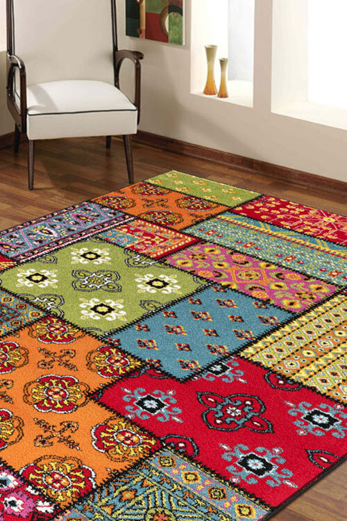 Large View Grant Modern Patchwork Rug(Size 170 x 120cm)