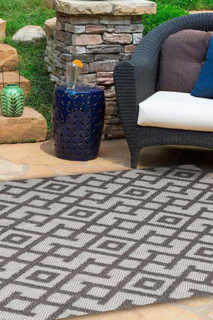Large View Hadi Flatweave Easycare Rug(Size 170 x 120cm)
