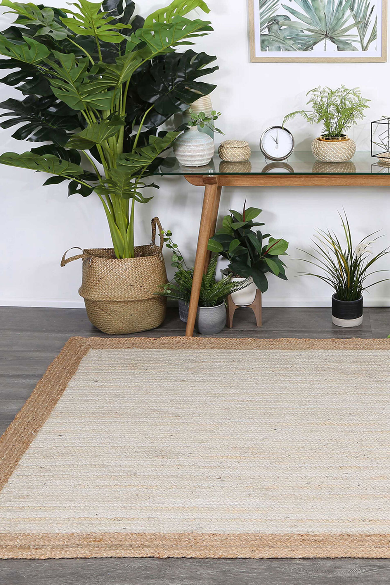 Harrold Ivory Woven Jute Rug(Size 150 x 150cm) ROUND