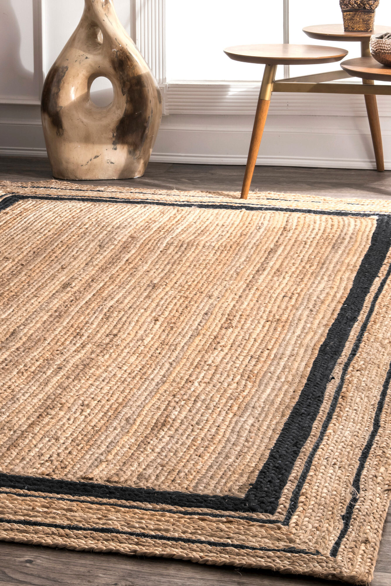 Heath Hand-Woven Jute Rug(Size 170 x 120cm)