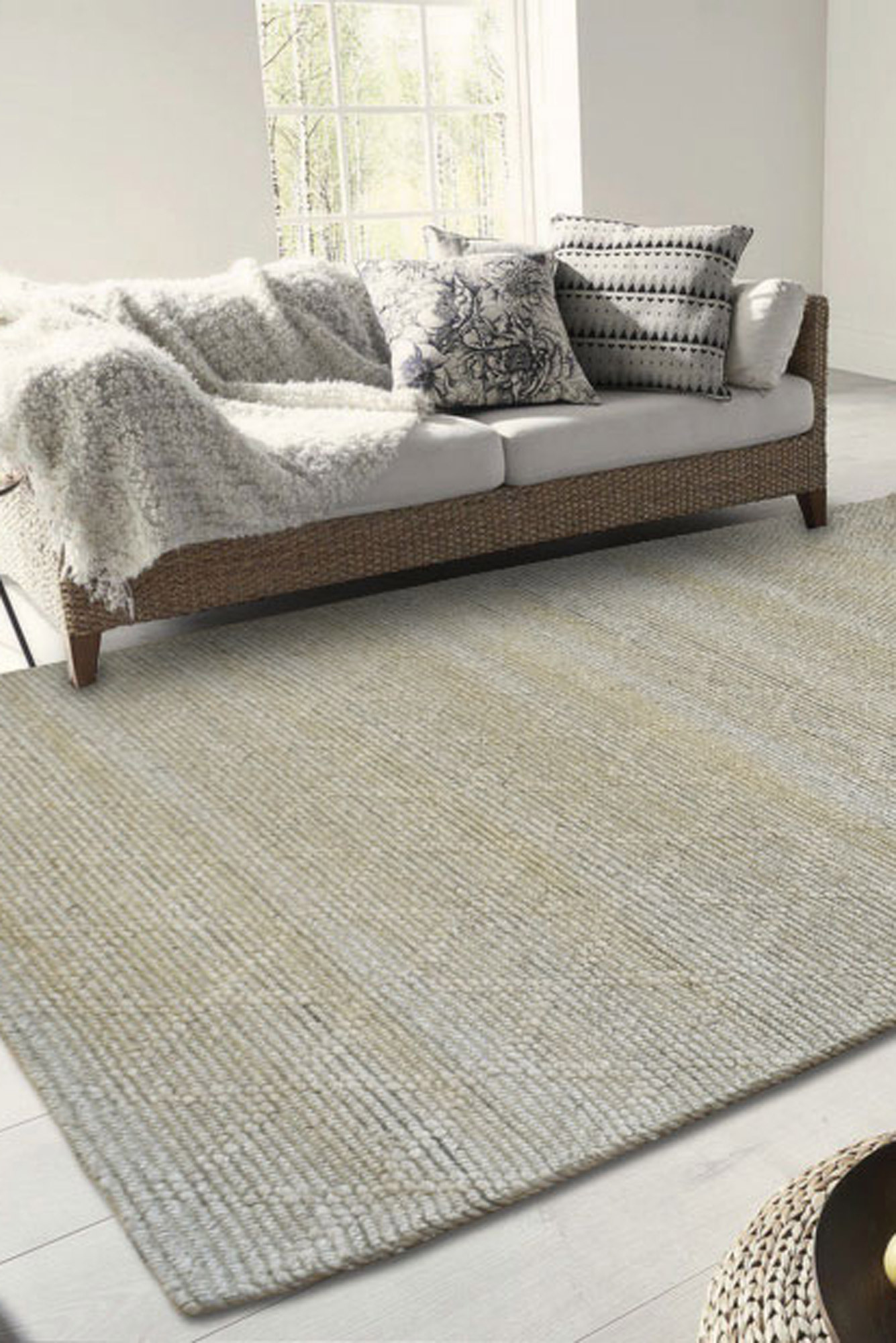 Harper Hand Woven Trellis Rug(Size 220 x 150cm)