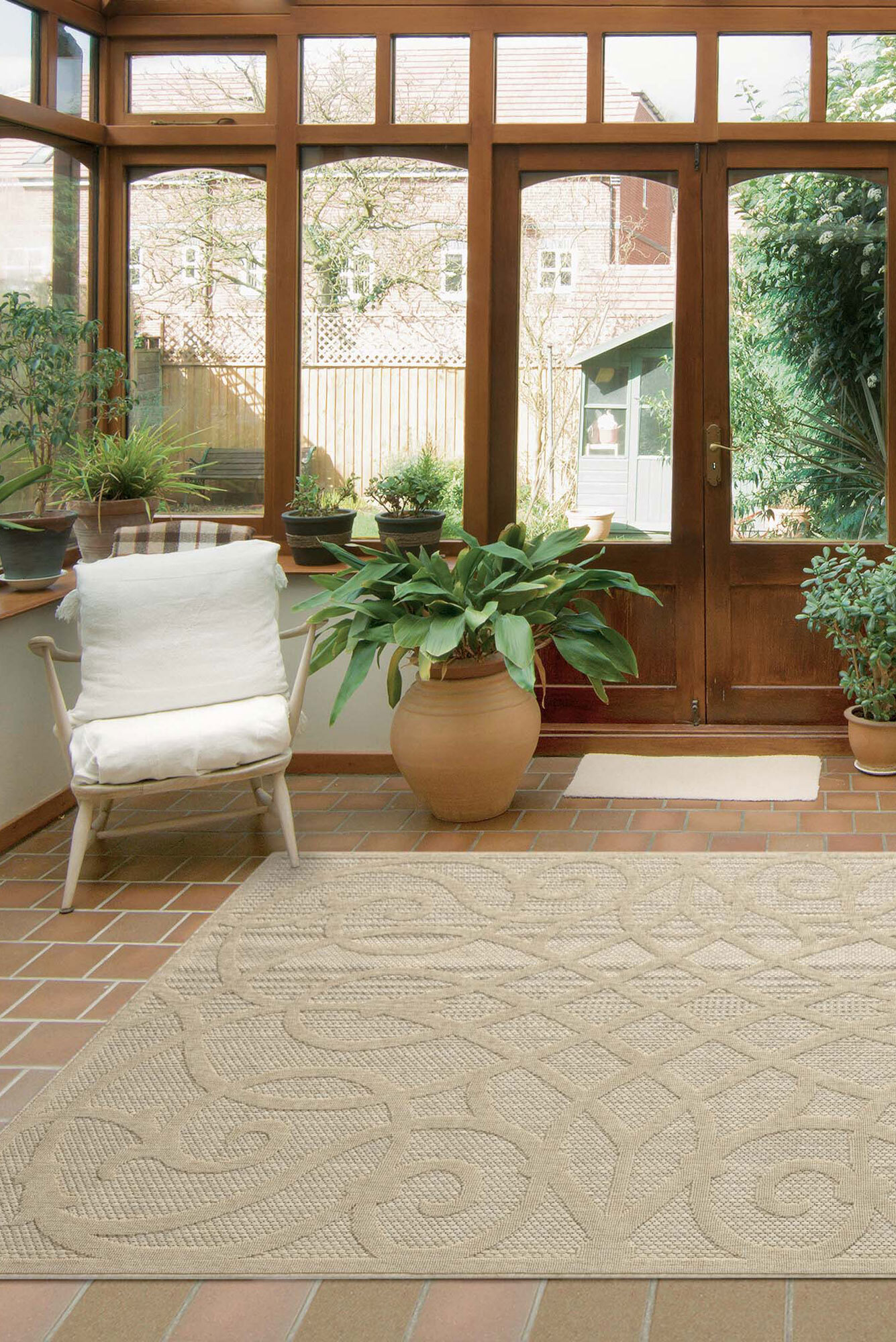 Holly Lattice Indoor/Outdoor Rug(Size 170 x 120cm)