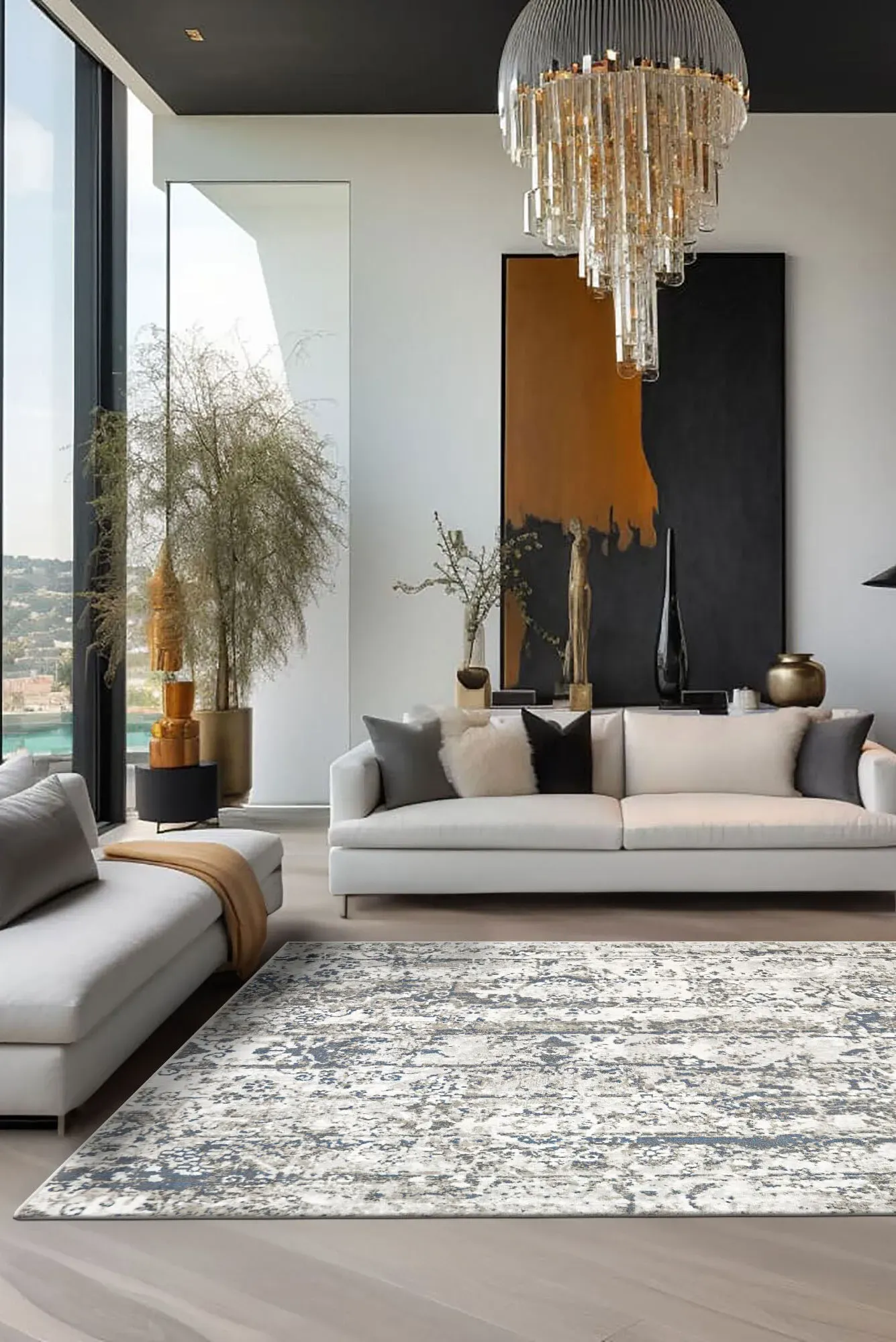 Hebden Modern Abstract Rug(Size 230 x 160cm)