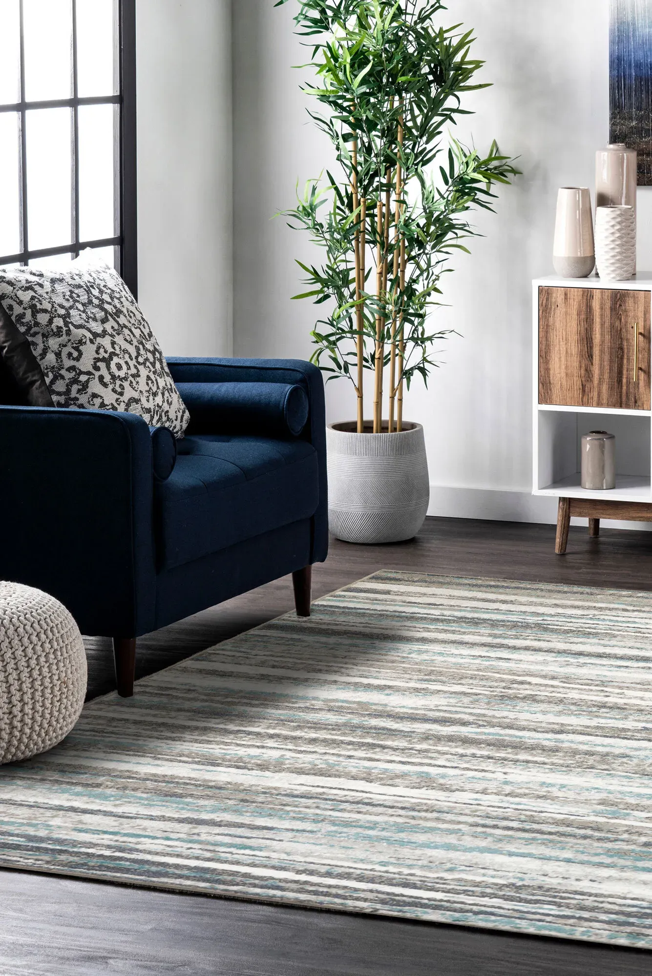 Hebden Modern Striped Rug(Size 230 x 160cm)