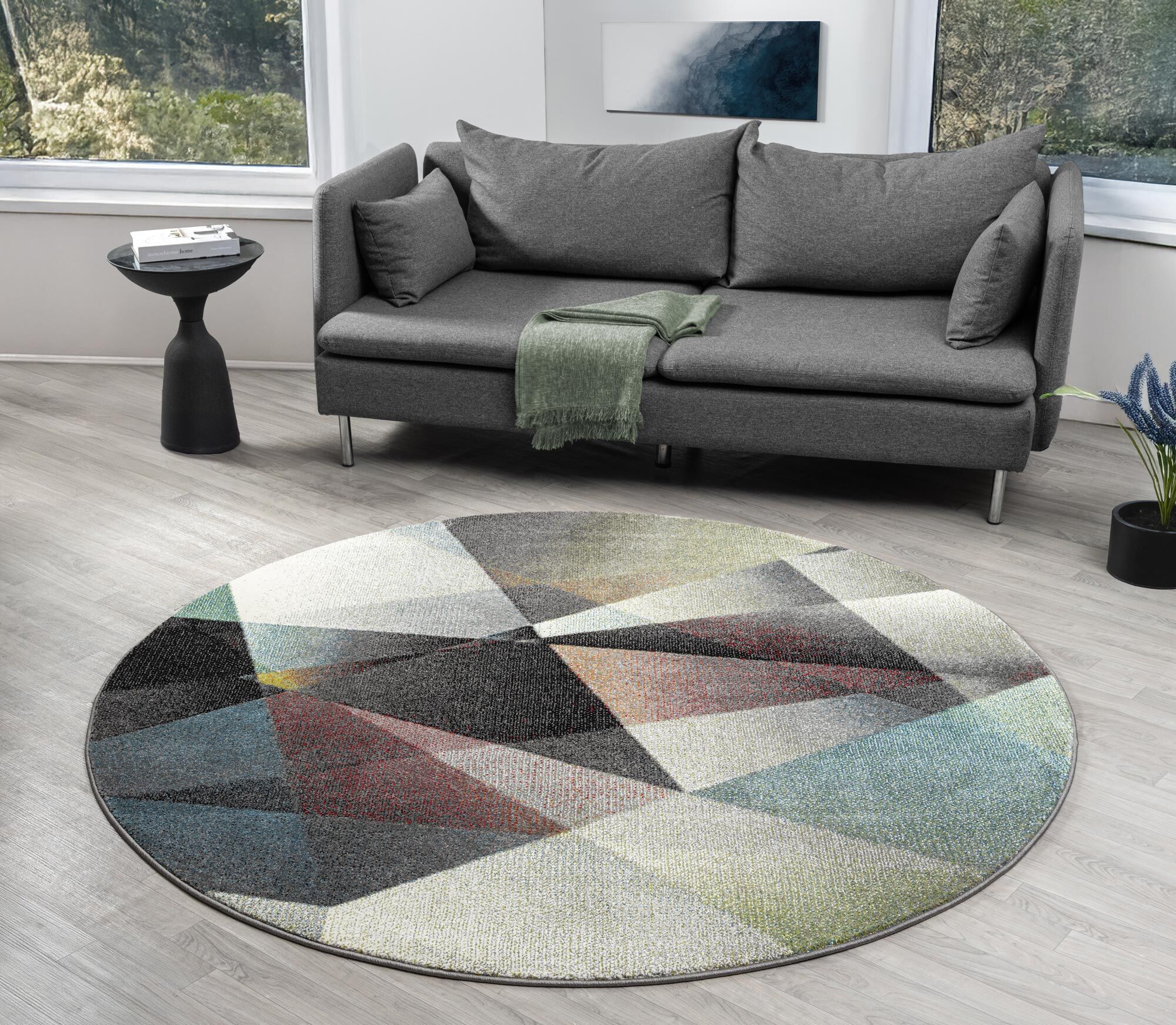 Large View Infinity Modern Abstract Rug
