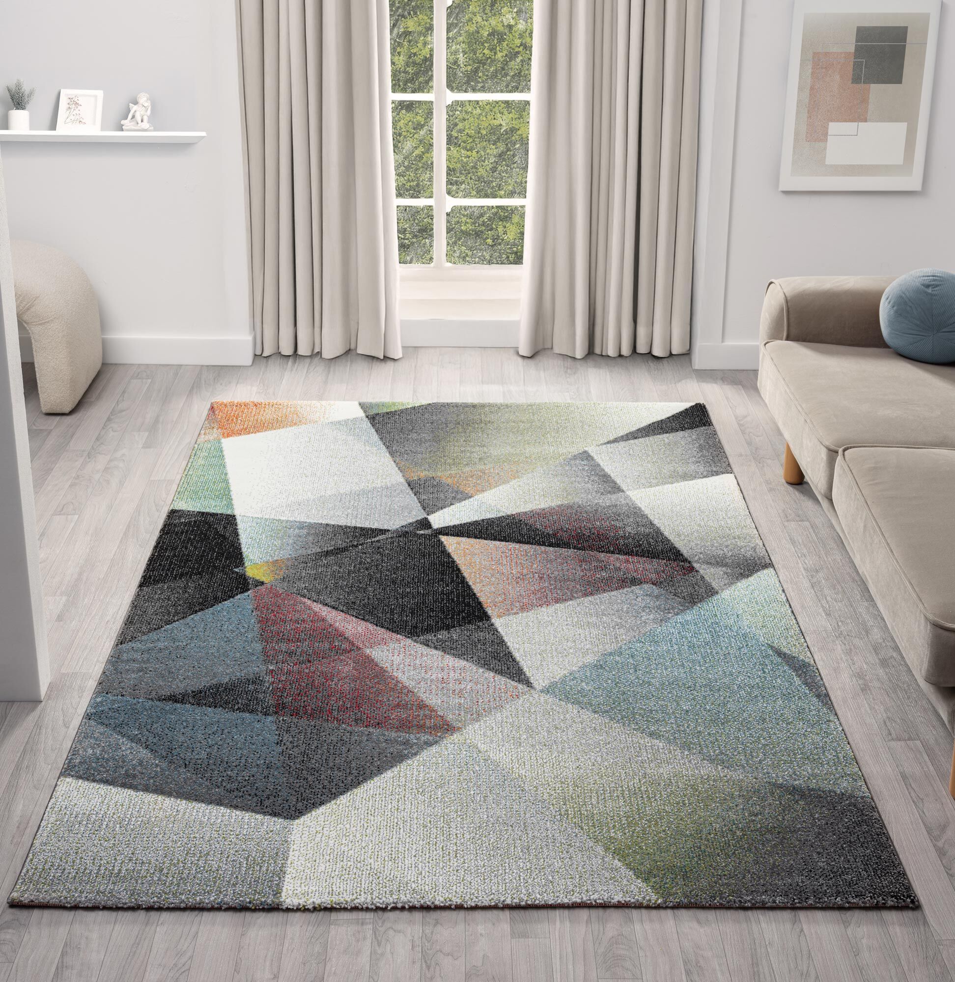 Large View Infinity Modern Abstract Rug