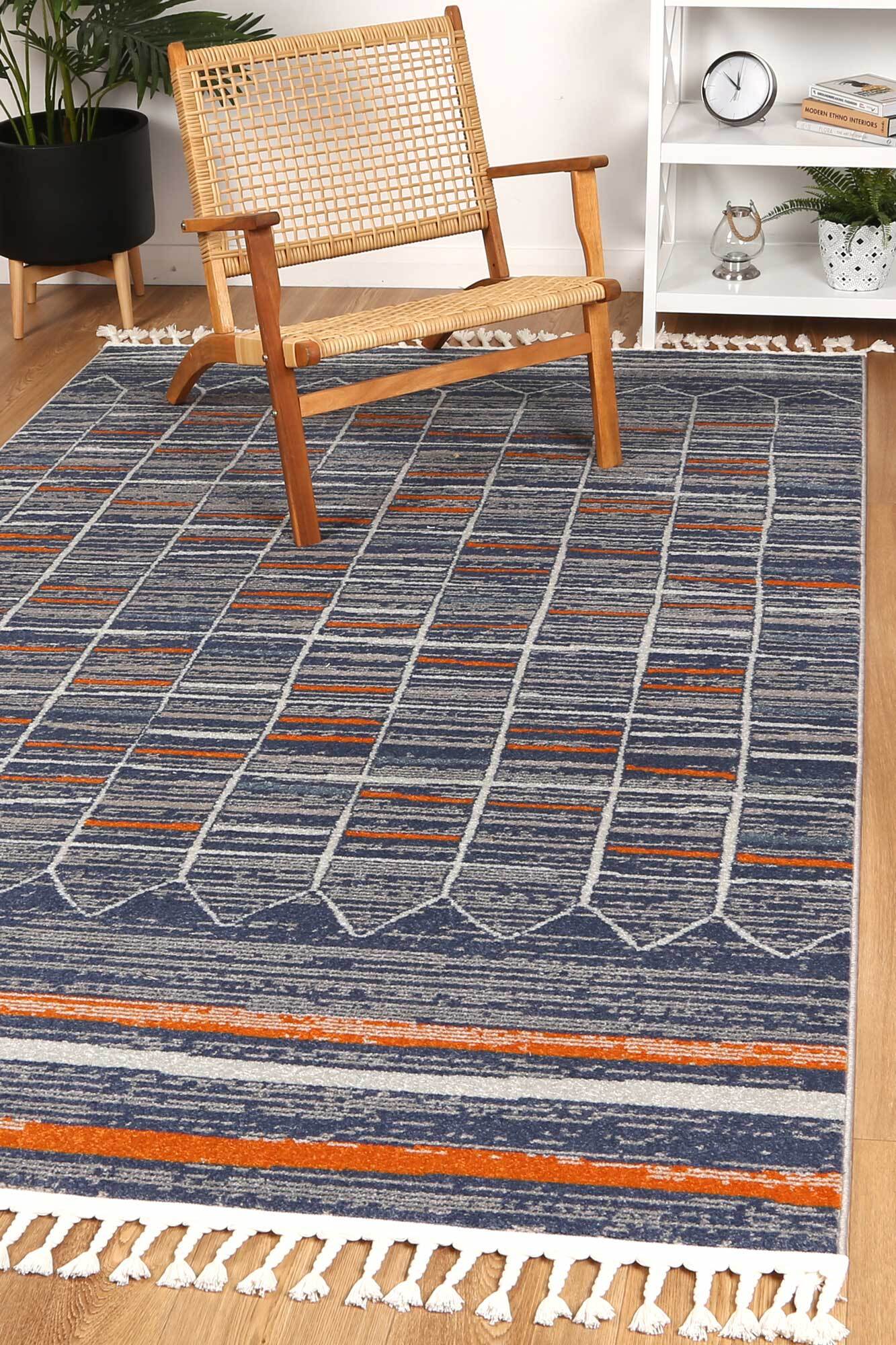 Large View Inti Fringed Moroccan Tribal Rug(Size 230 x 160cm)