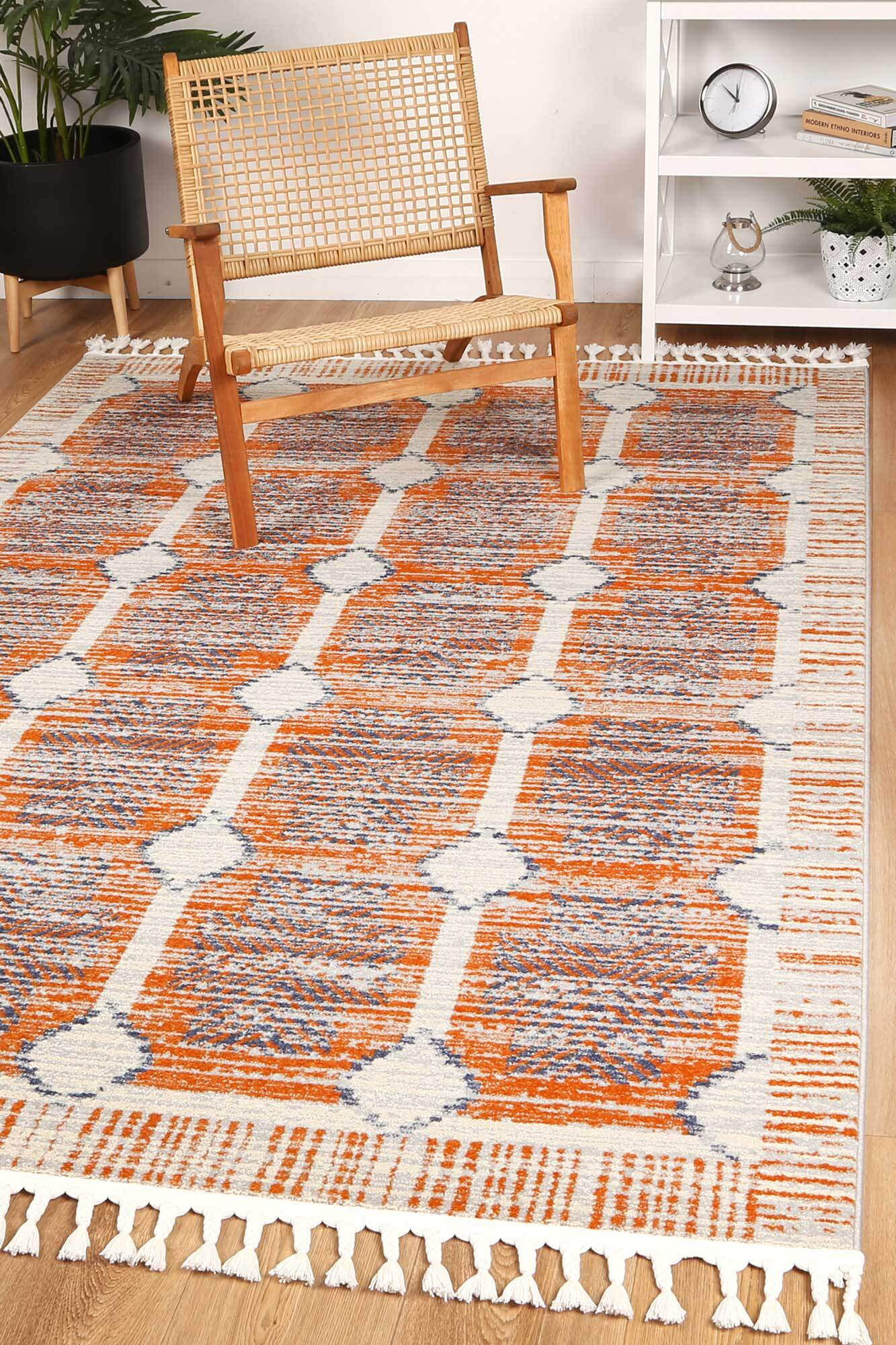 Inti Moroccan Orange Tribal Rug(Size 230 x 160cm)