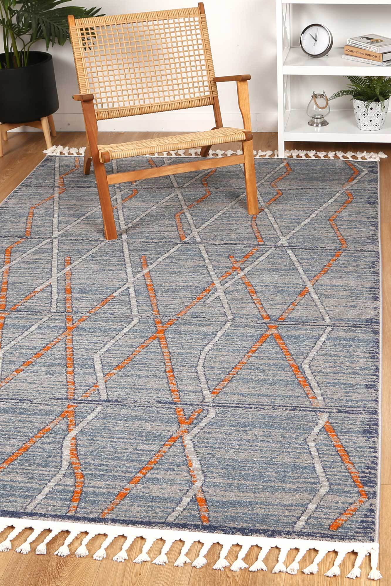 Inti Moroccan Tribal Fringed Rug(Size 230 x 160cm)
