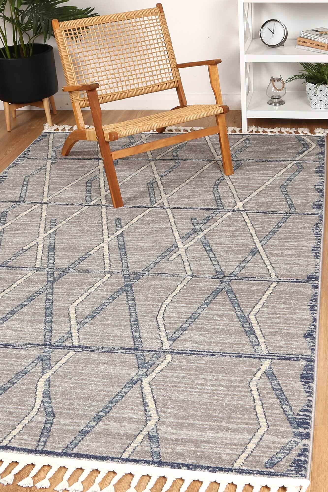 Large View Inti Moroccan Tribal Fringed Rug(Size 230 x 160cm)