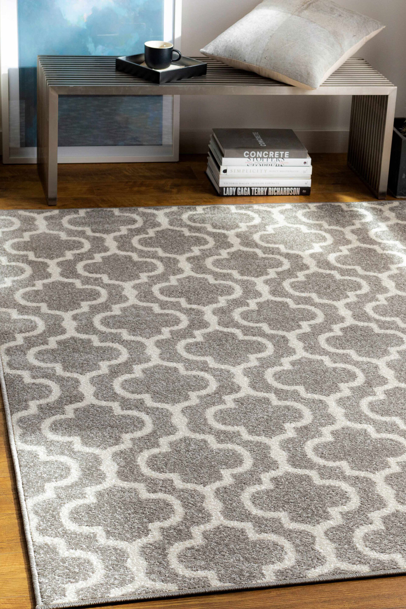 Jack Contemporary Trellis Rug(Size 220 x 150cm)