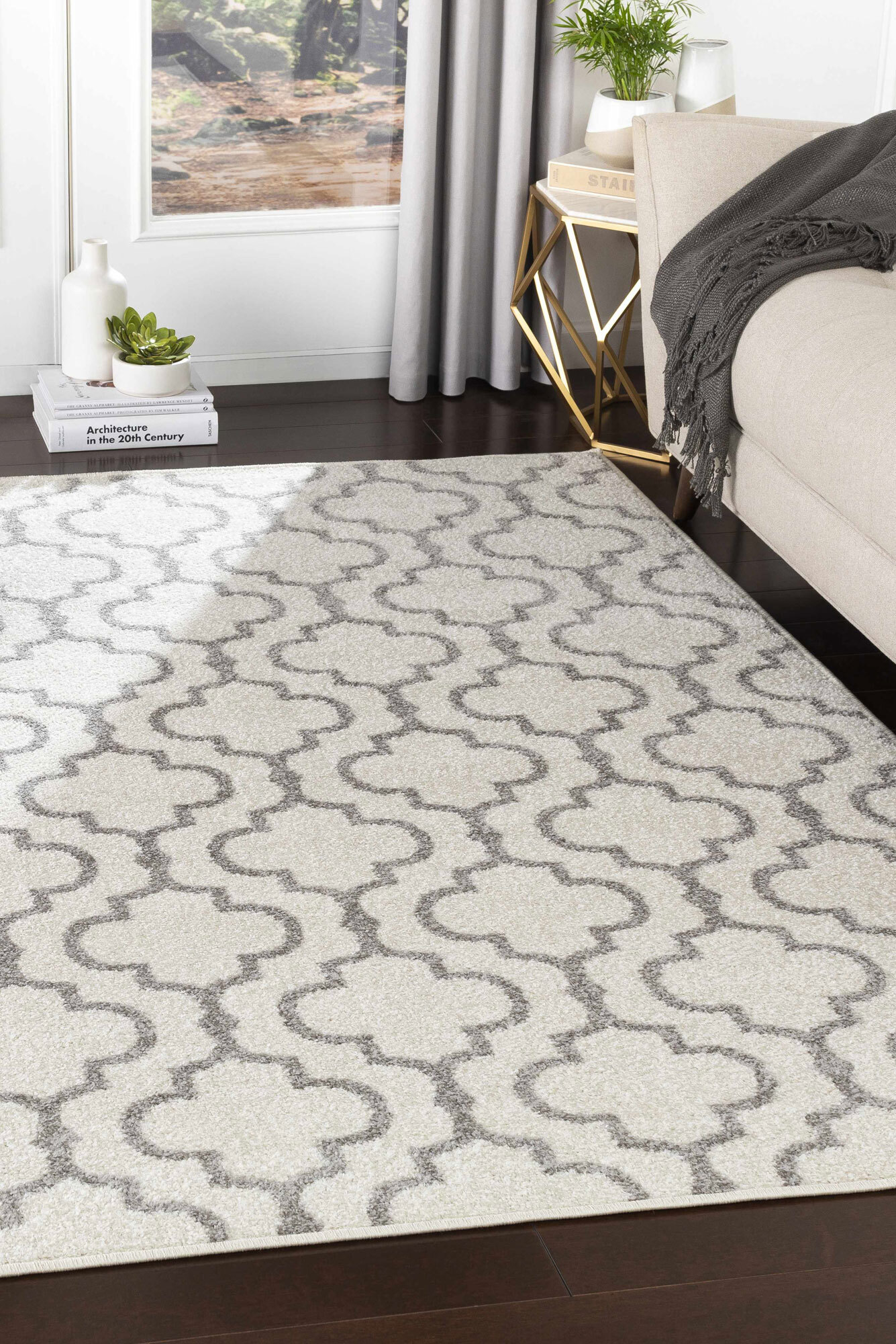 Large View Jack Contemporary Trellis Rug(Size 270 x 180cm)