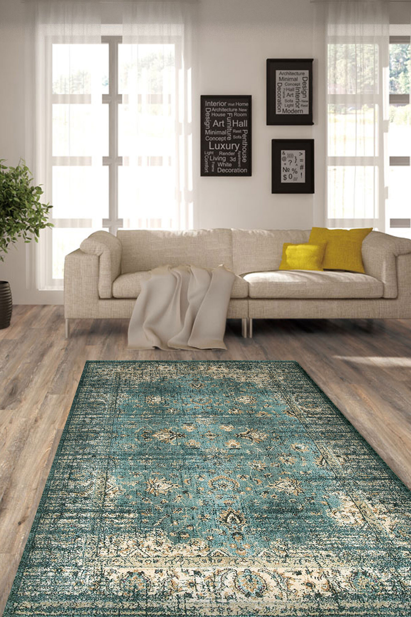 Large View Josephine Traditional Rug(Size 170 x 120cm)