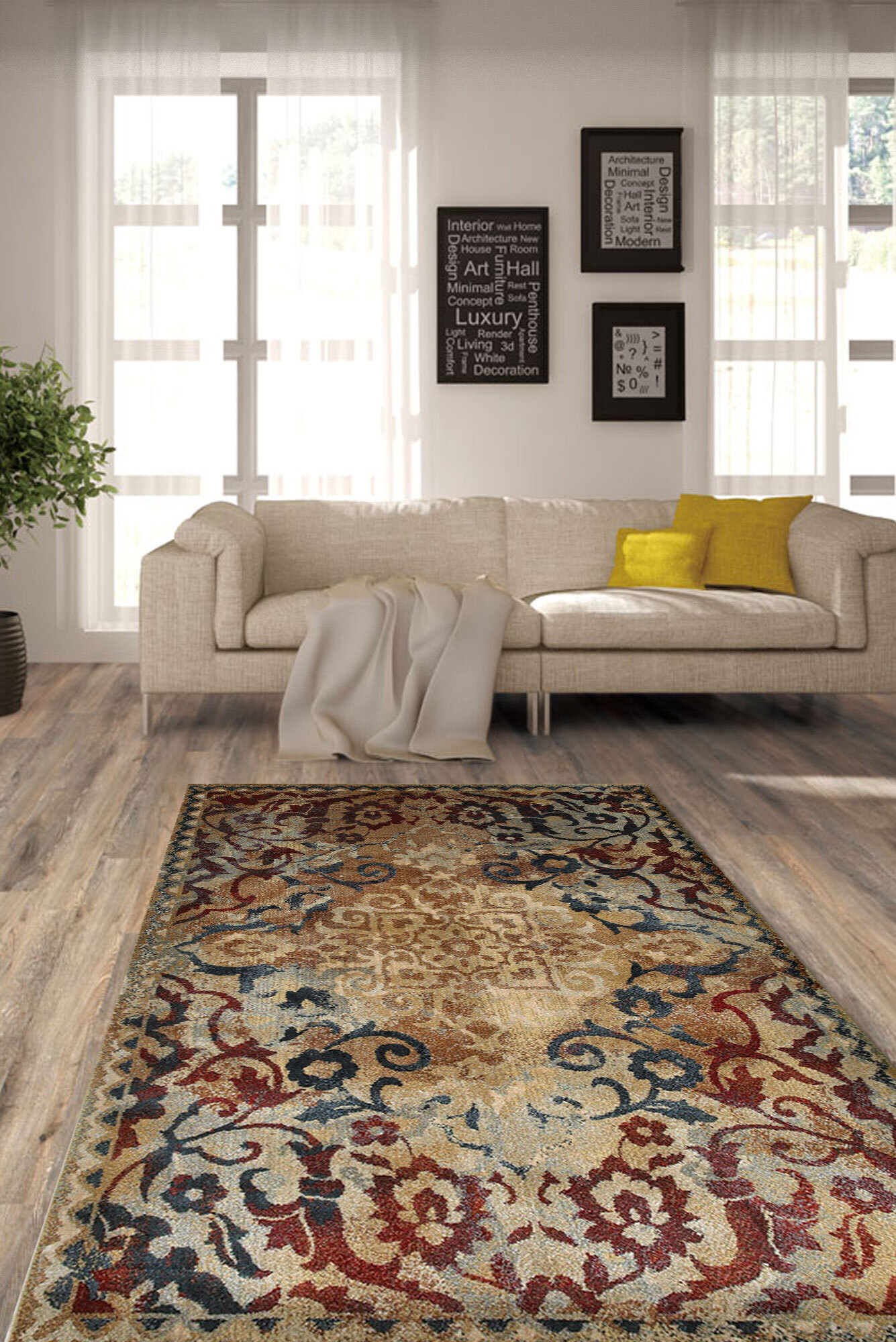 Large View Josephine Traditional Rug(Size 170 x 120cm)
