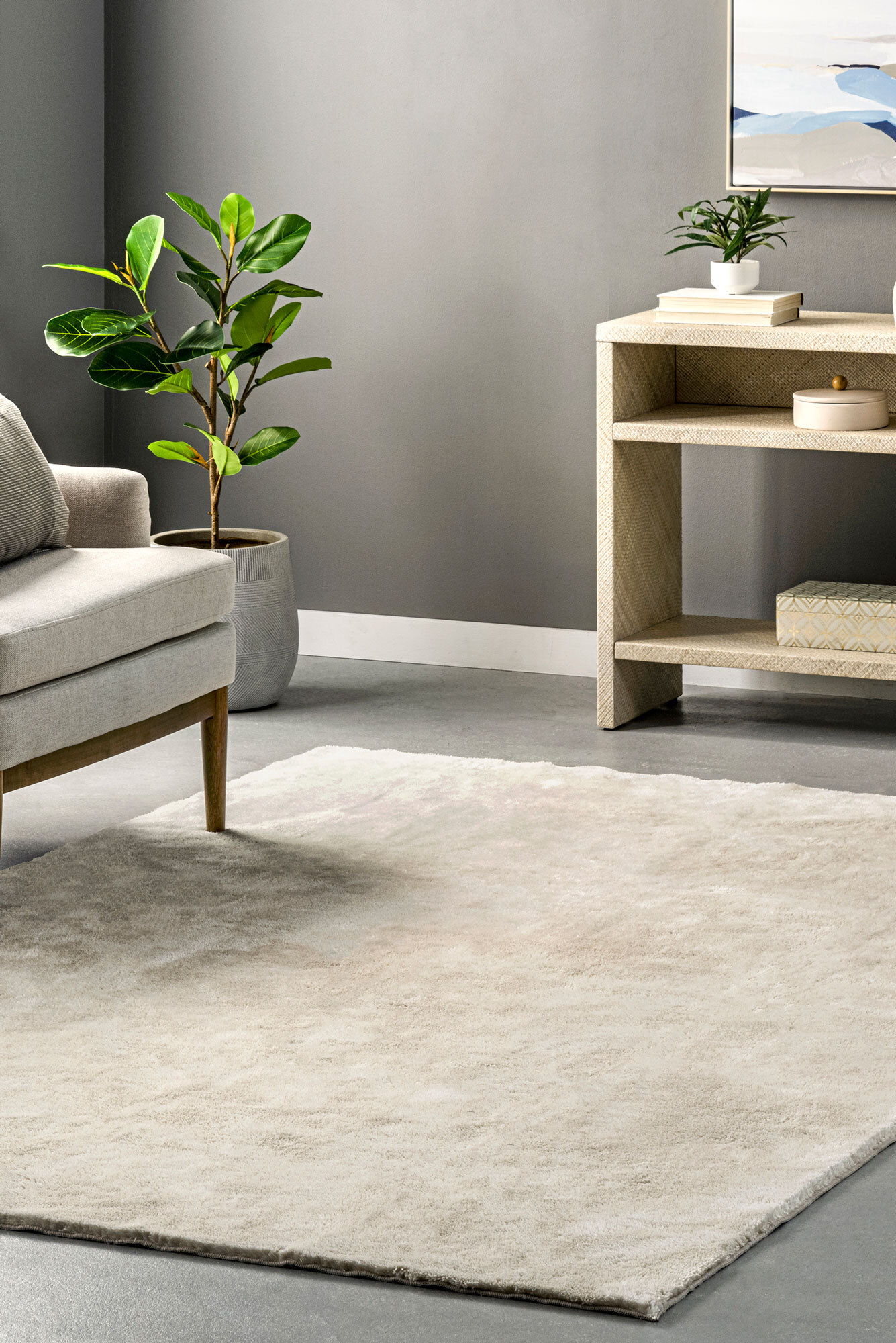 Jones Washable Shaggy Rug(Size 183 x 122cm)