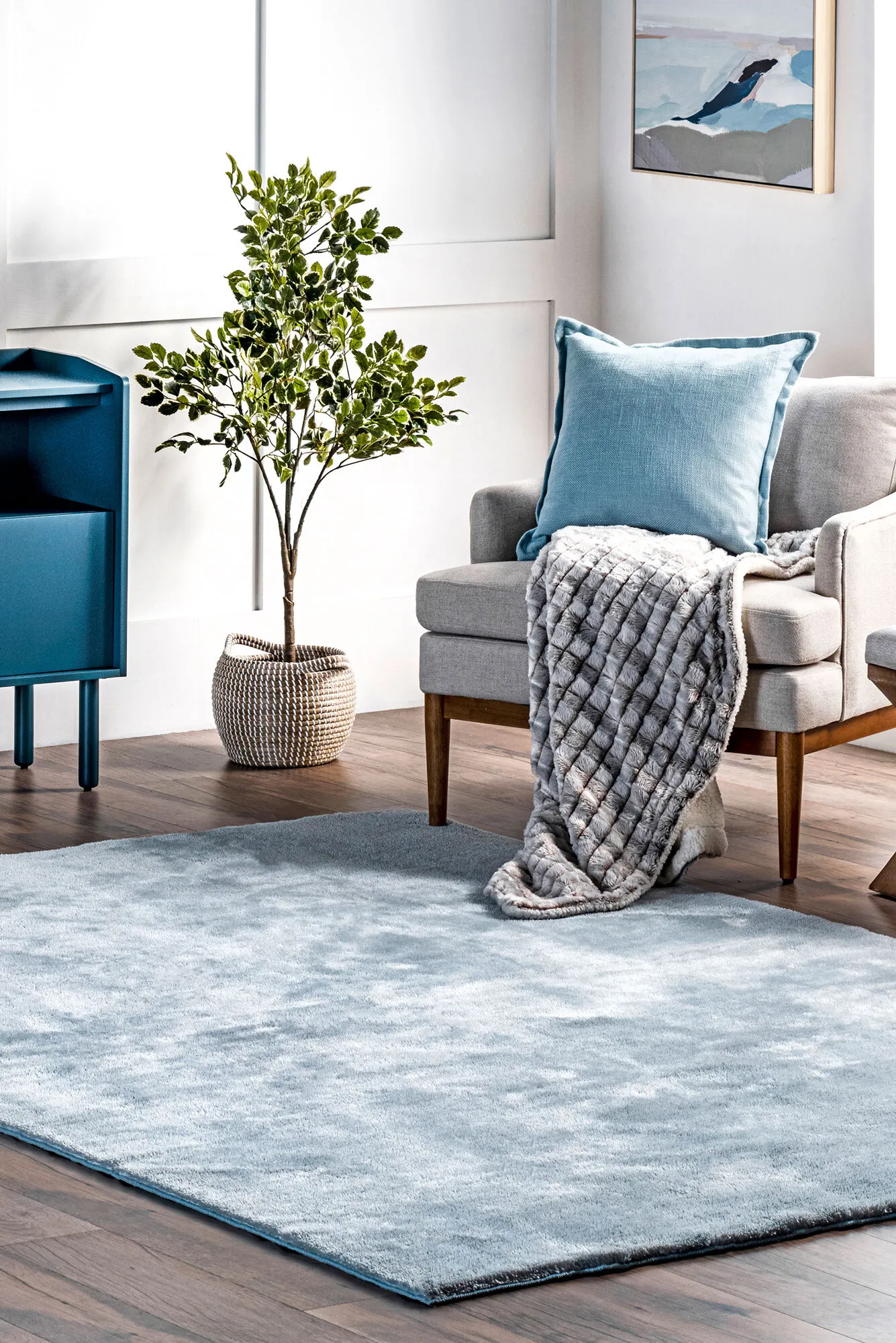 Large View Jones Washable Shaggy Rug(Size 243 x 152cm)
