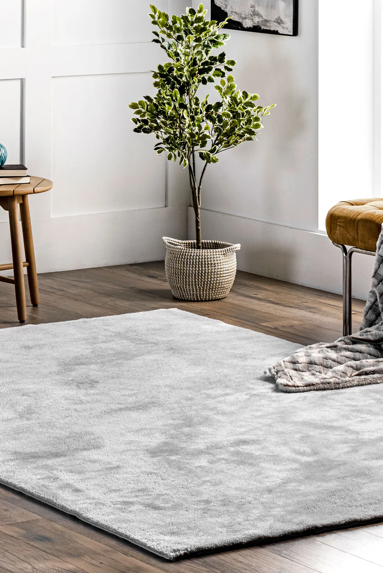 Jones Washable Shaggy Rug(Size 183 x 122cm)