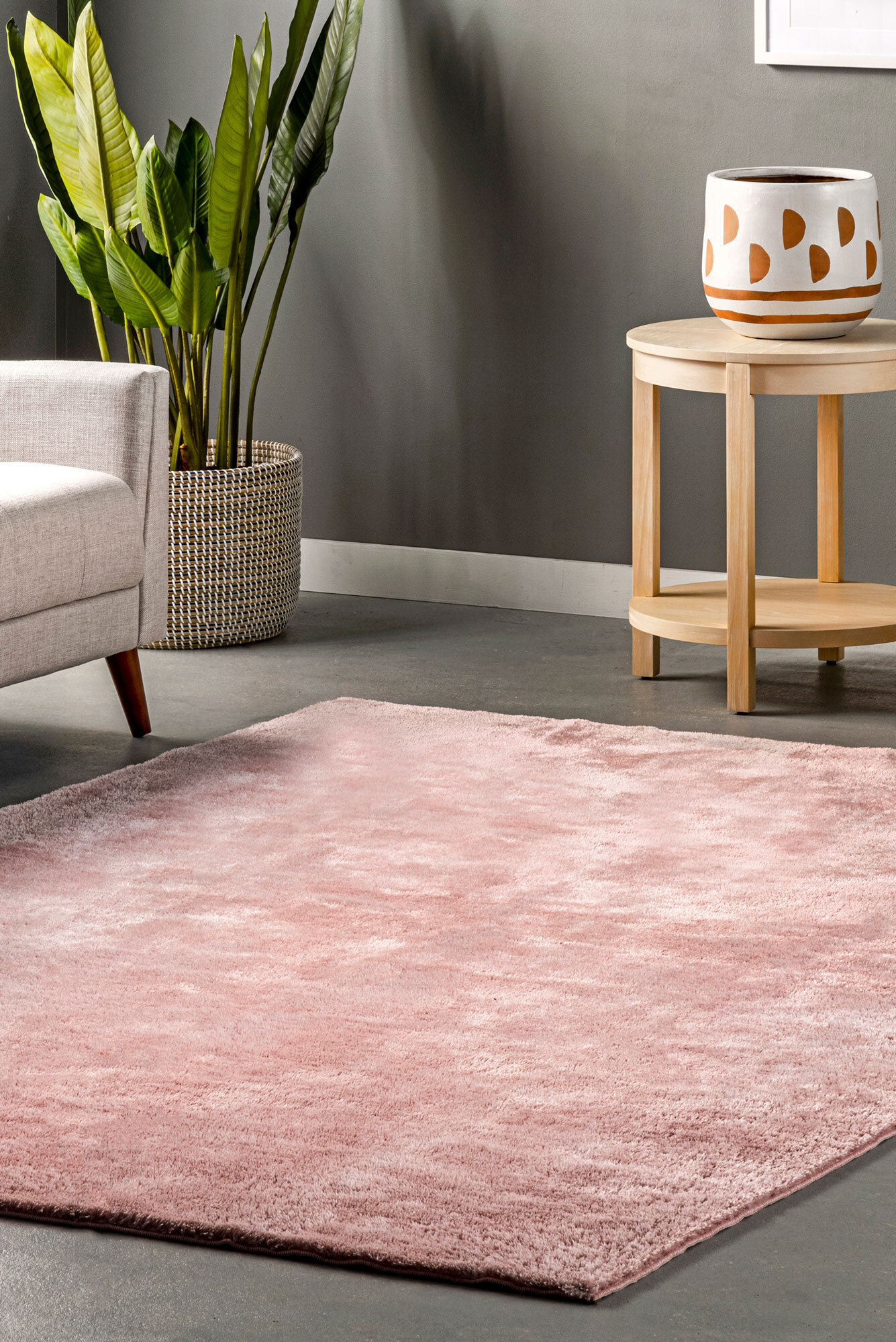 Jones Washable Shaggy Rug(Size 183 x 122cm)
