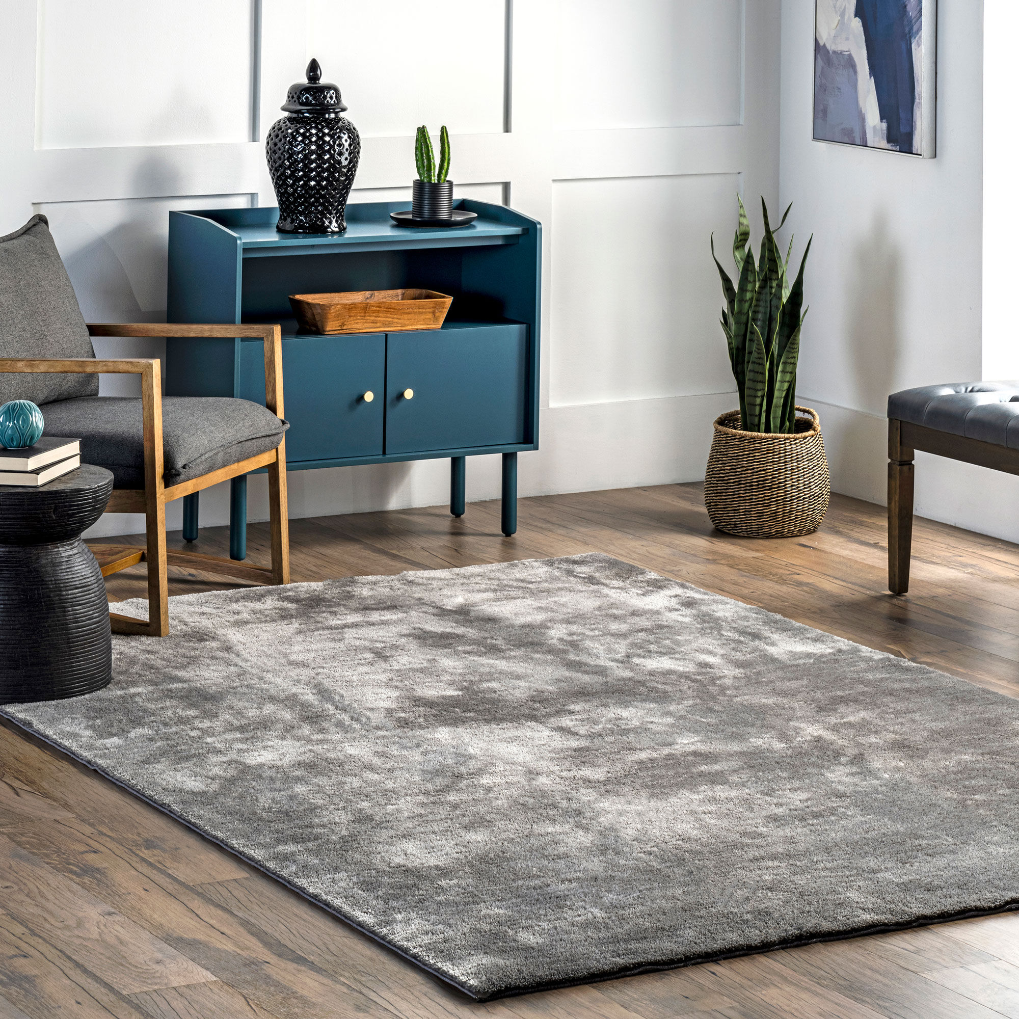 Jones Washable Shaggy Rug(Size 183 x 122cm)