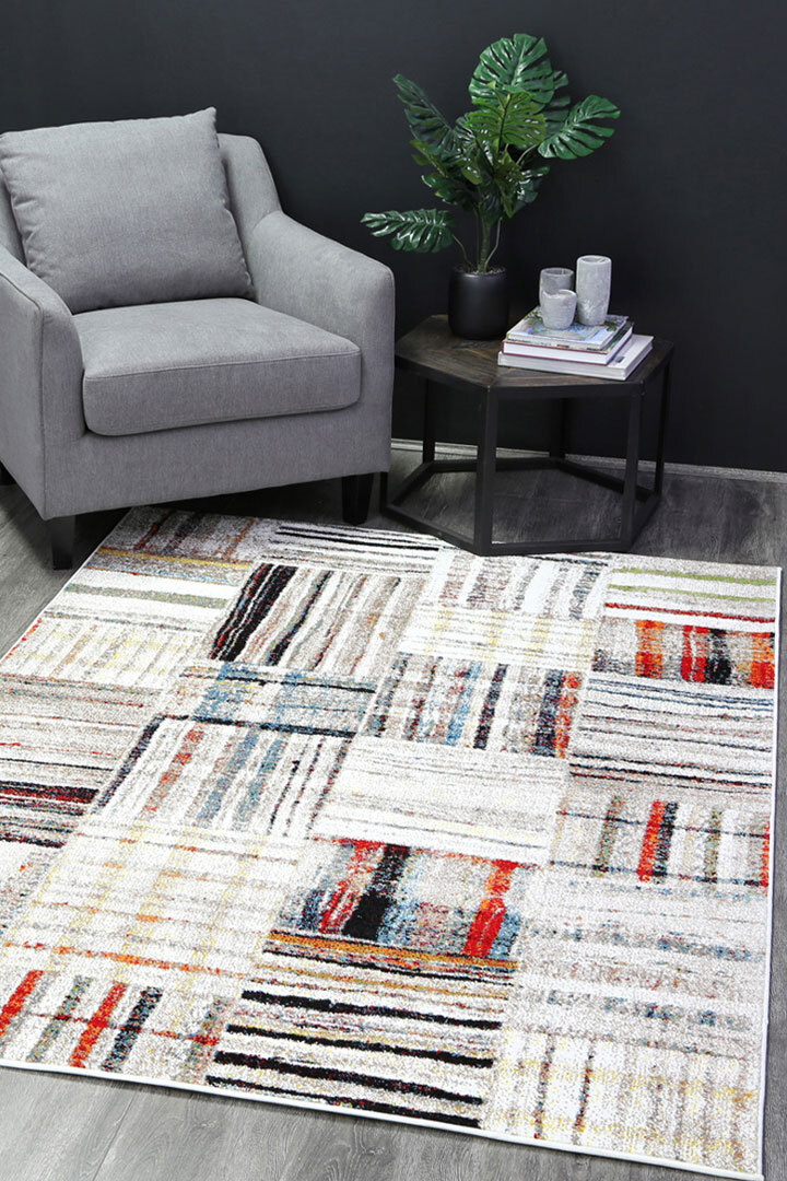 Juliet Modern Square Pattern Rug(Size 225 x 155cm) 