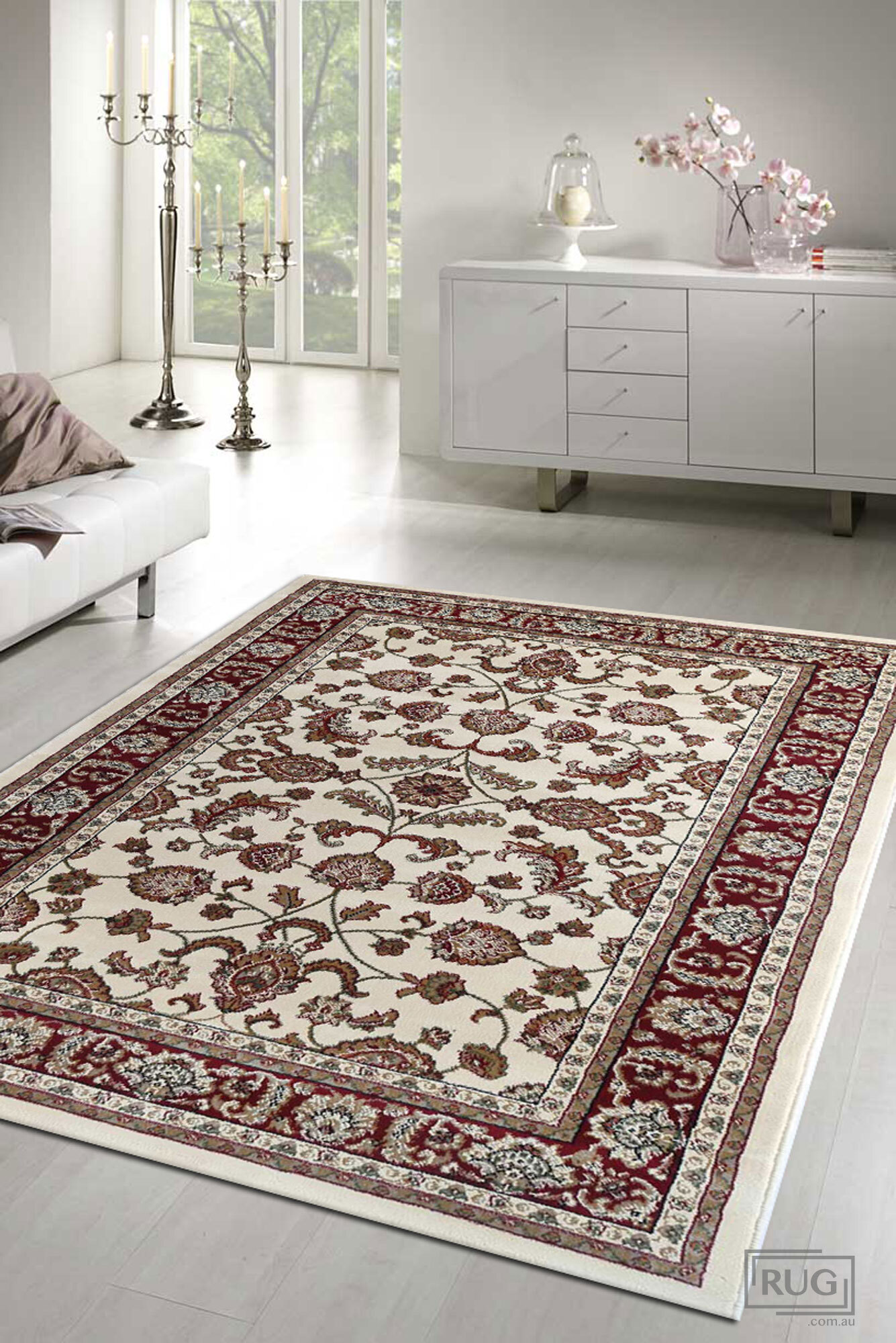 Justin Traditional Ornate Rug(Size 170 x 120cm)