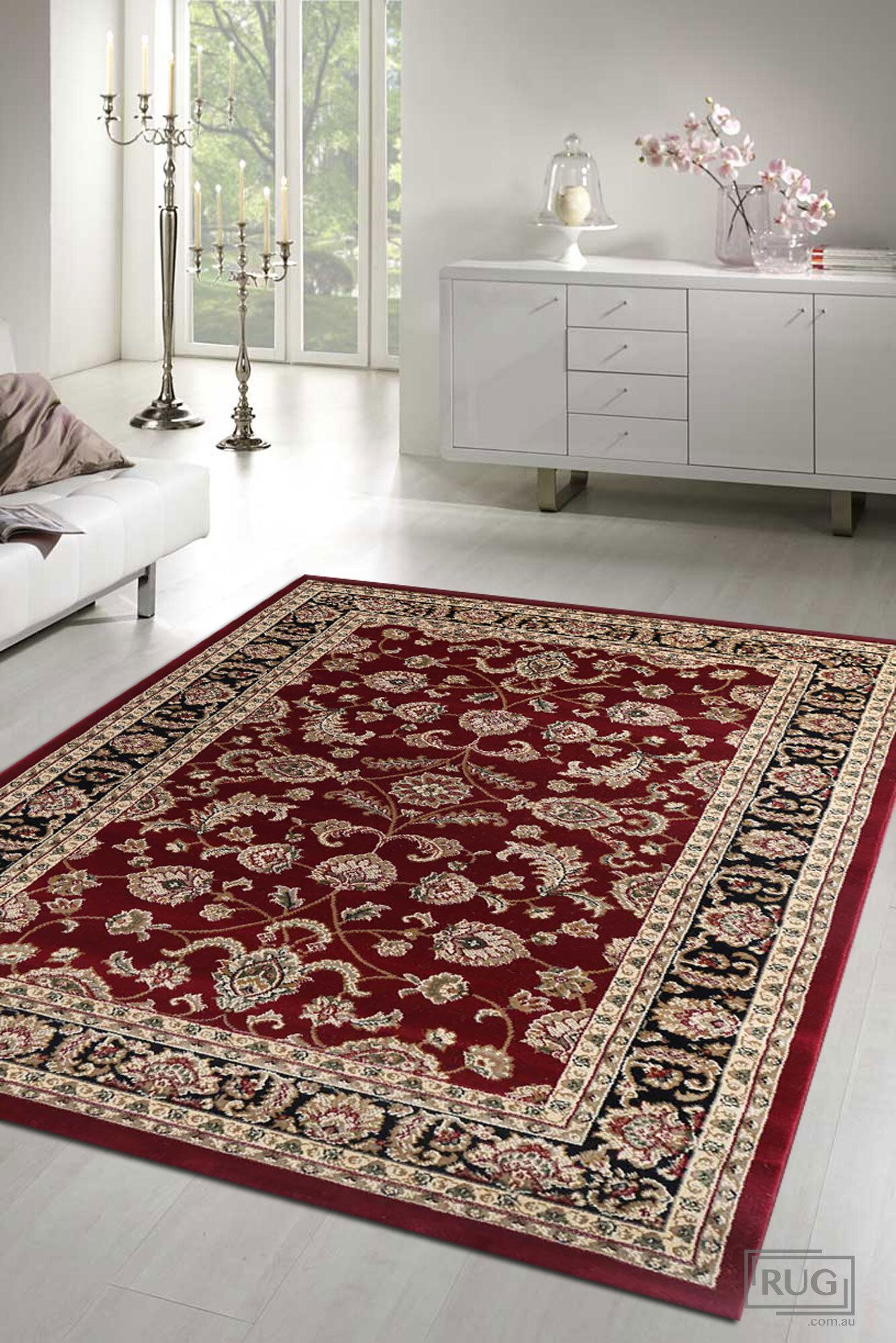 Justin Traditional Ornate Rug(Size 170 x 120cm)