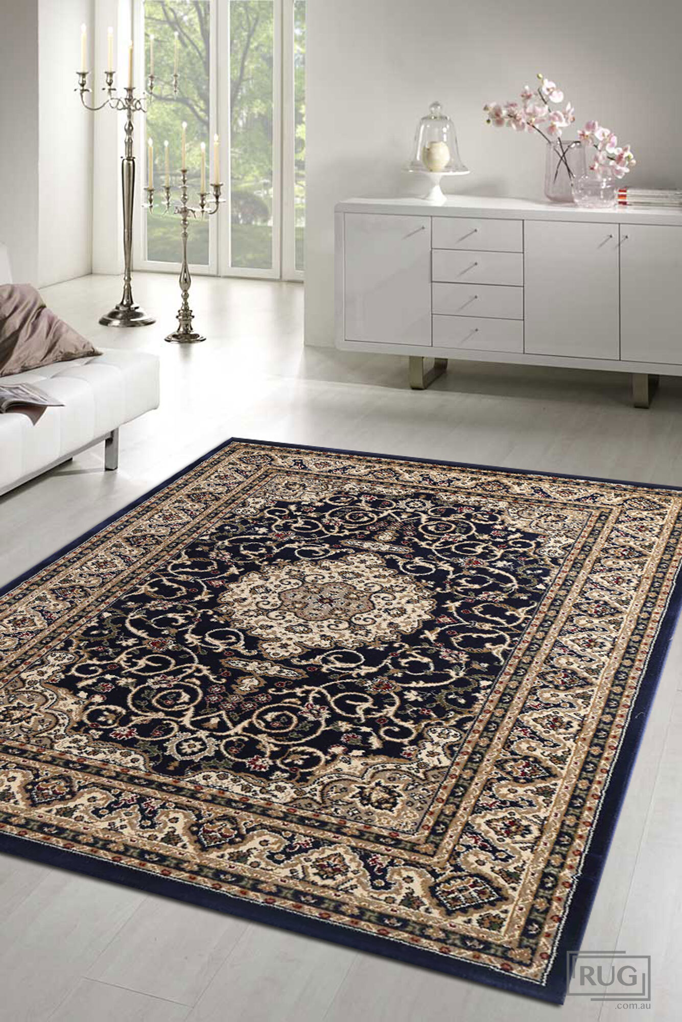 Large View Justin Traditional Classic Rug(Size 170 x 120cm)