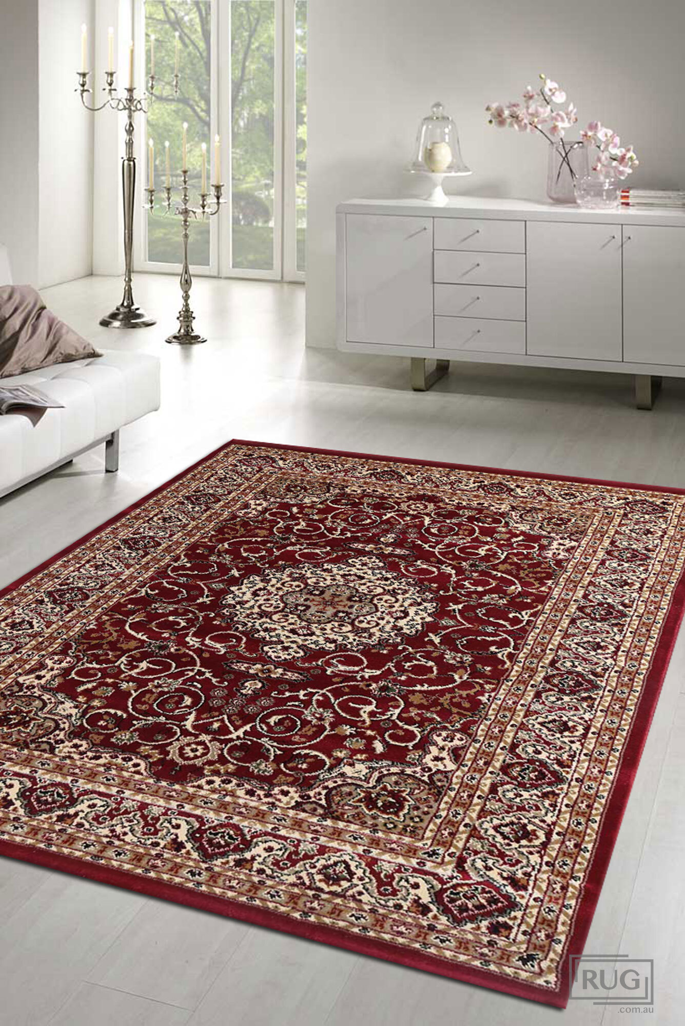 Large View Justin Traditional Classic Rug(Size 170 x 120cm)