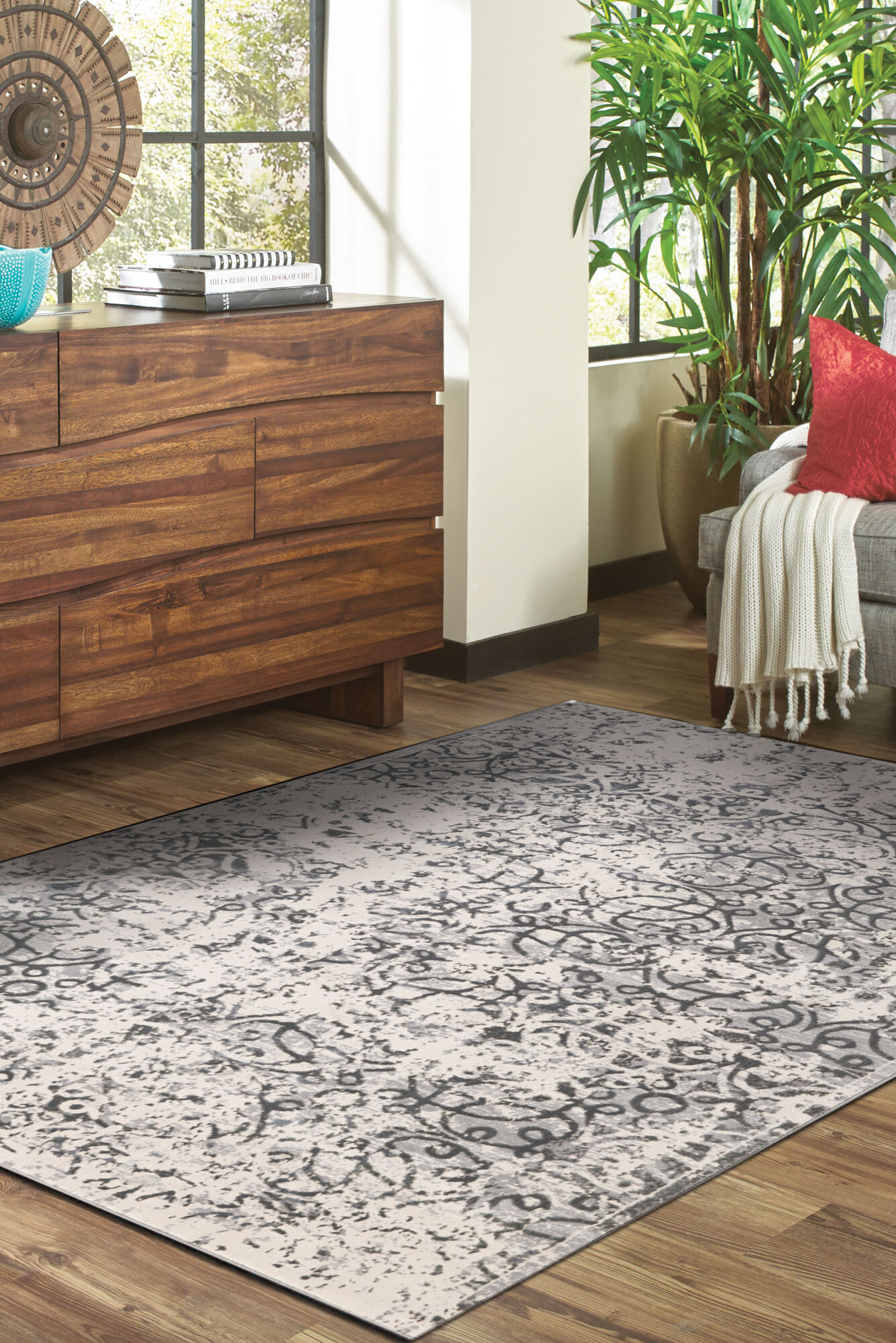 Kyra Contemporary Abstract Rug(Size 170 x 120cm)