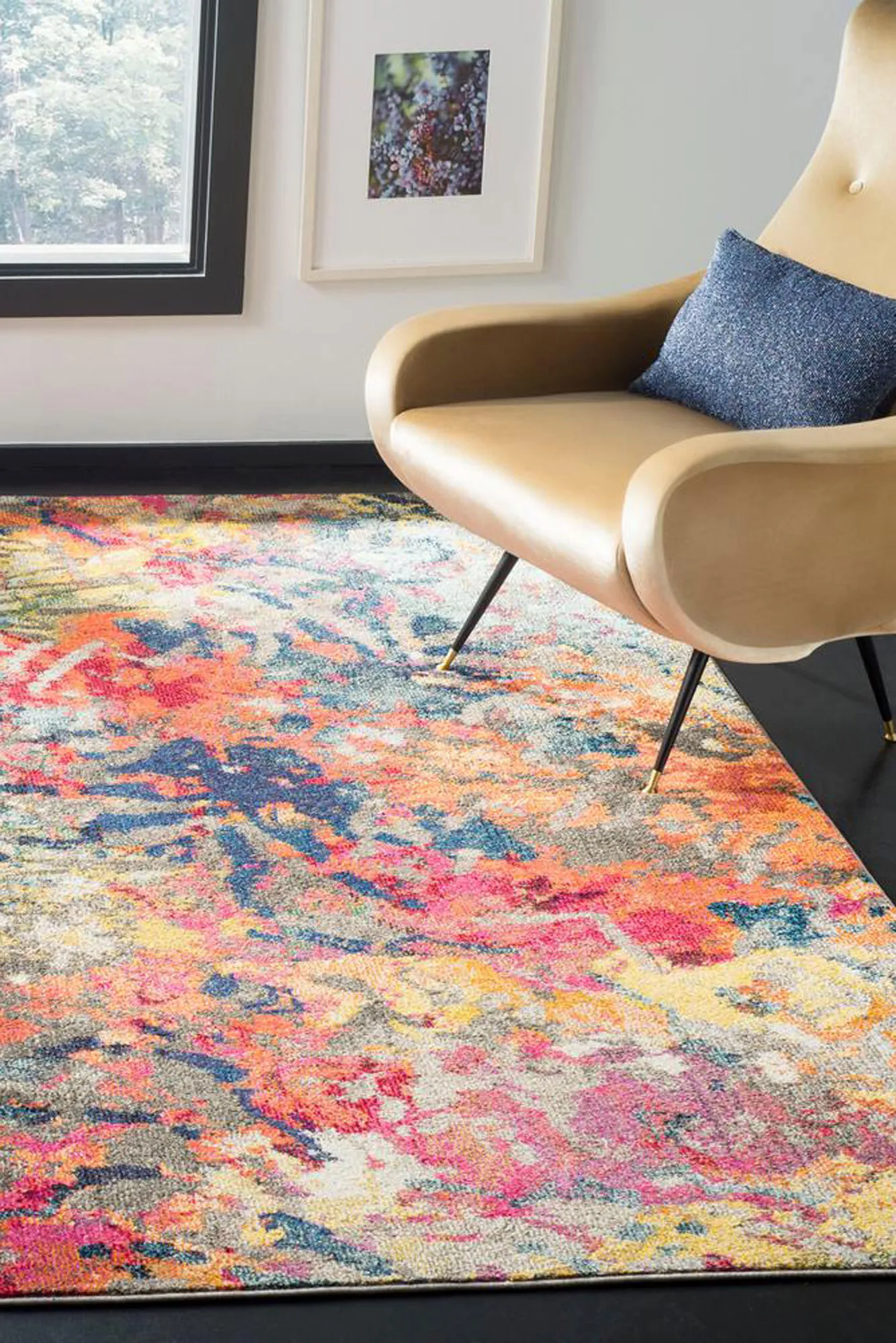 Large View Kara Modern Abstract Rug(Size 170 x 120cm)