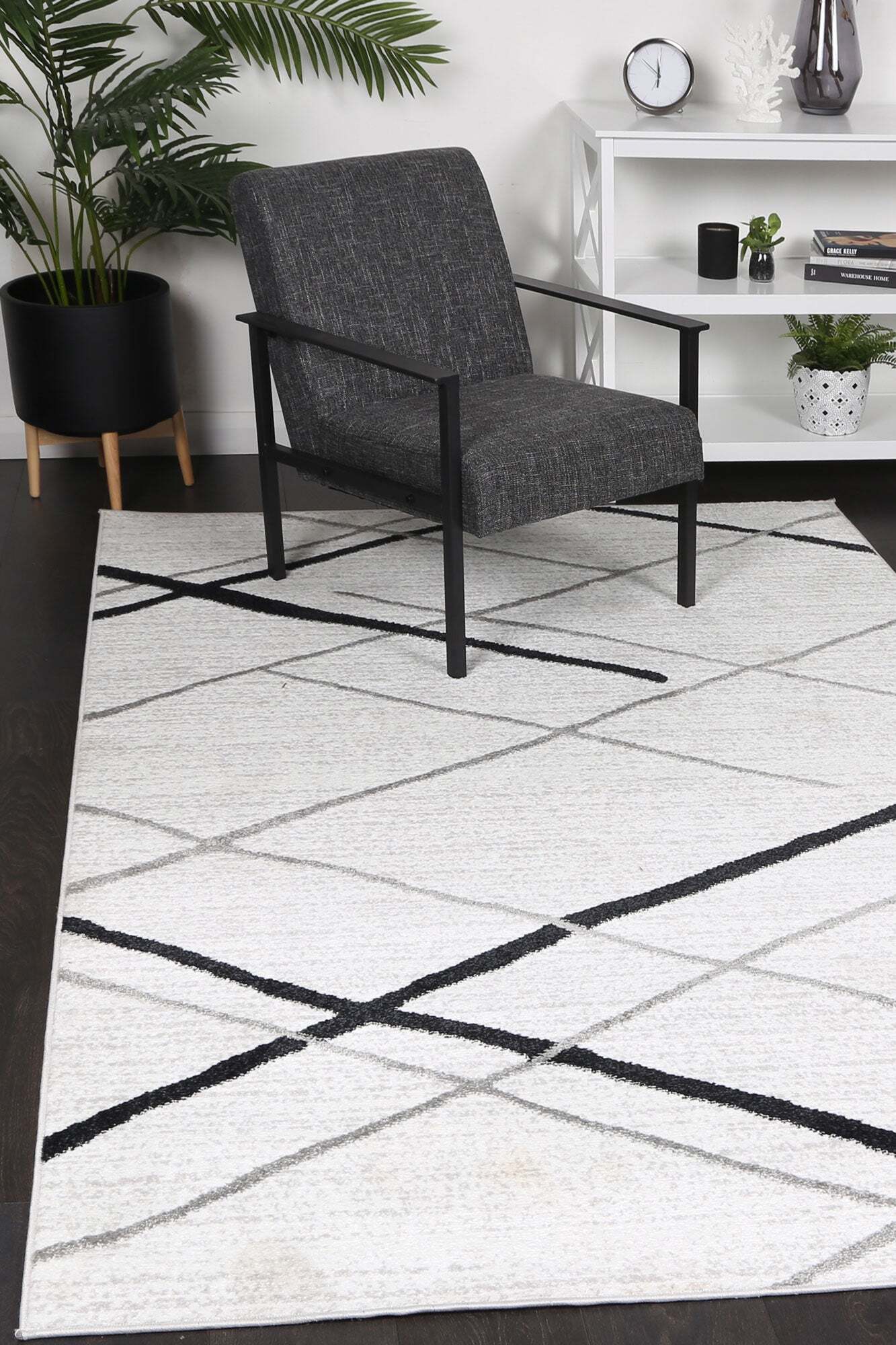 Kelly Striped Abstract Rug(Size 230 x 160cm)
