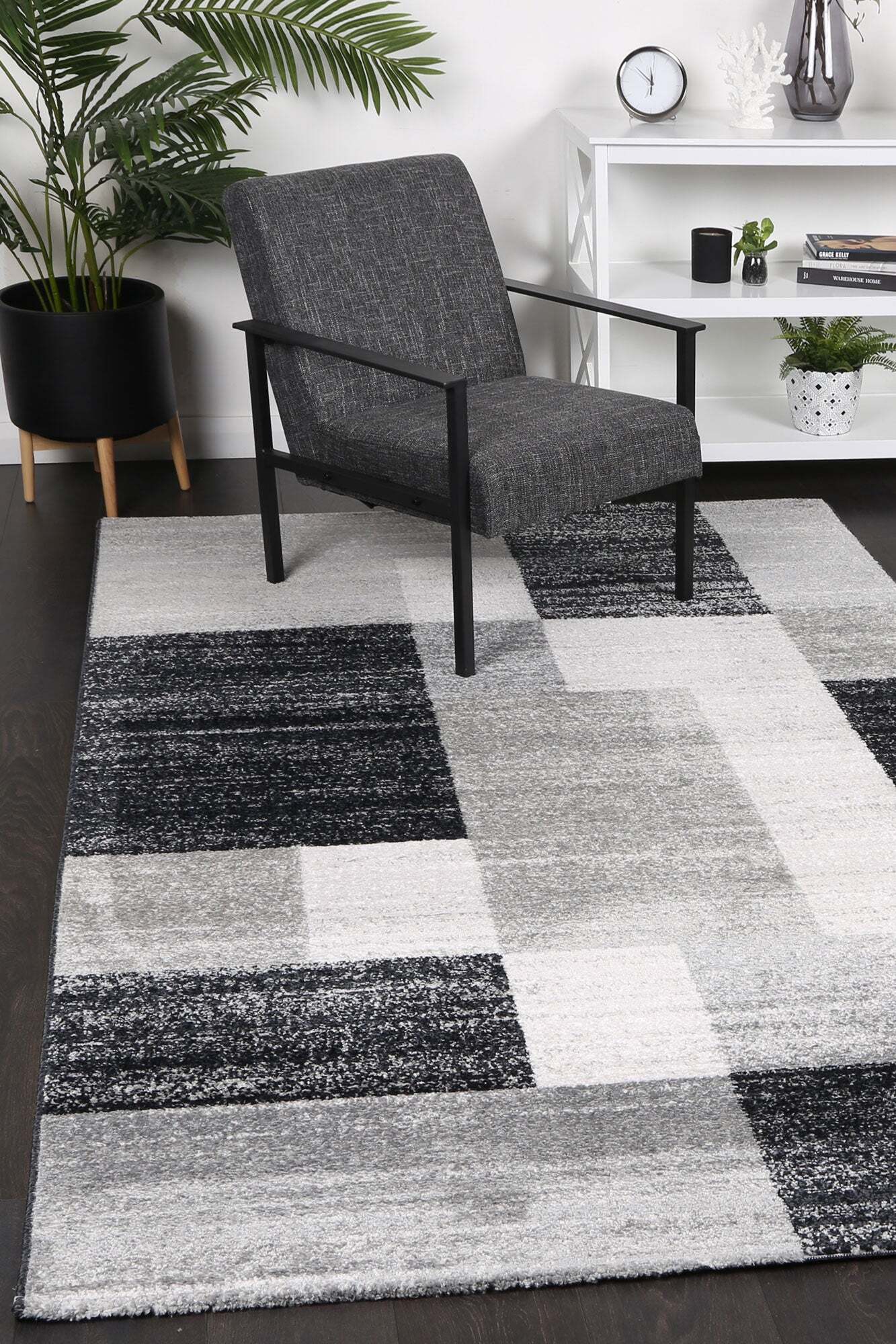 Kelly Geometric Abstract Rug(Size 230 x 160cm)