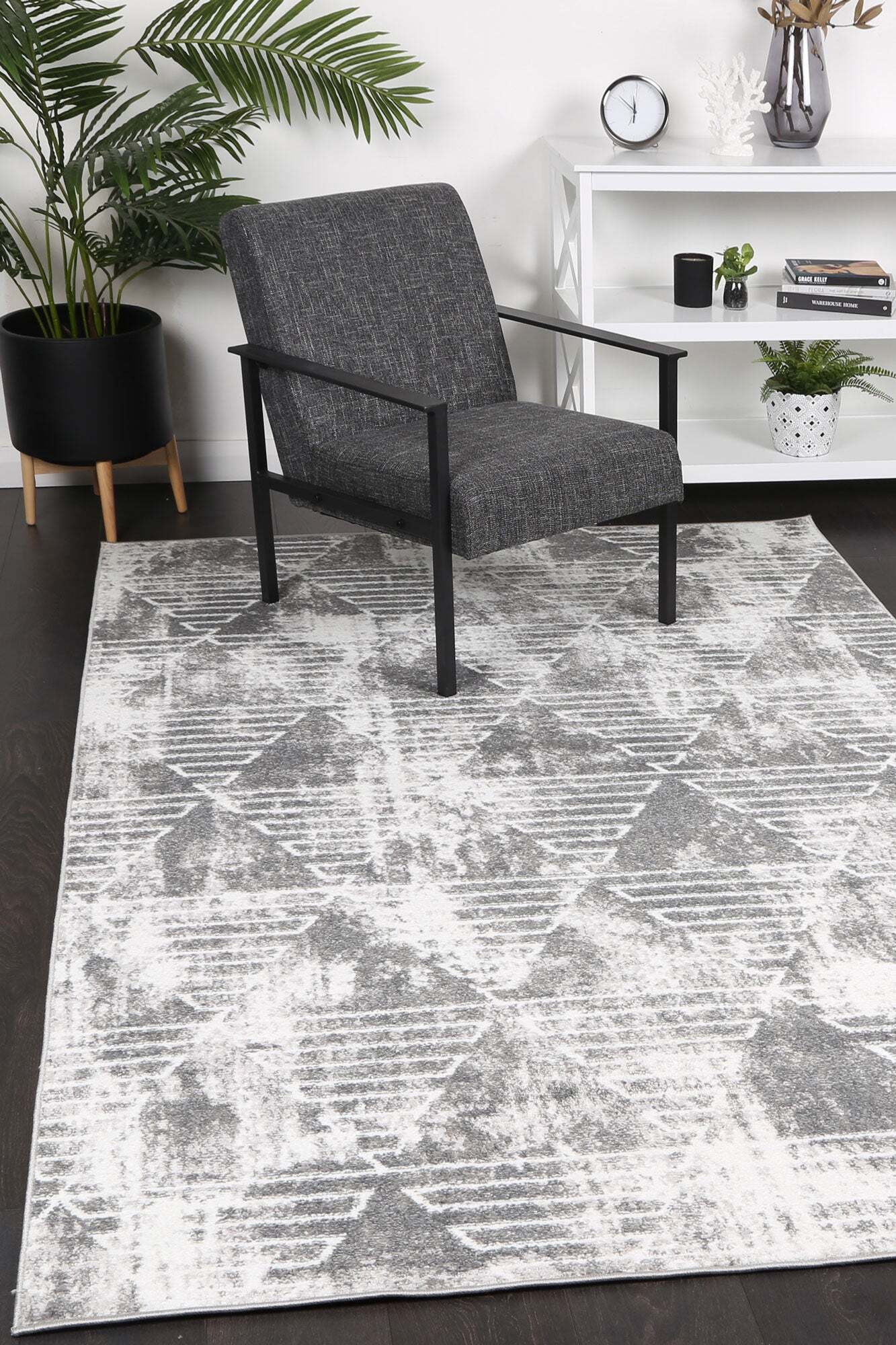 Kelly Transitional Geometric Rug(Size 290 x 200cm)
