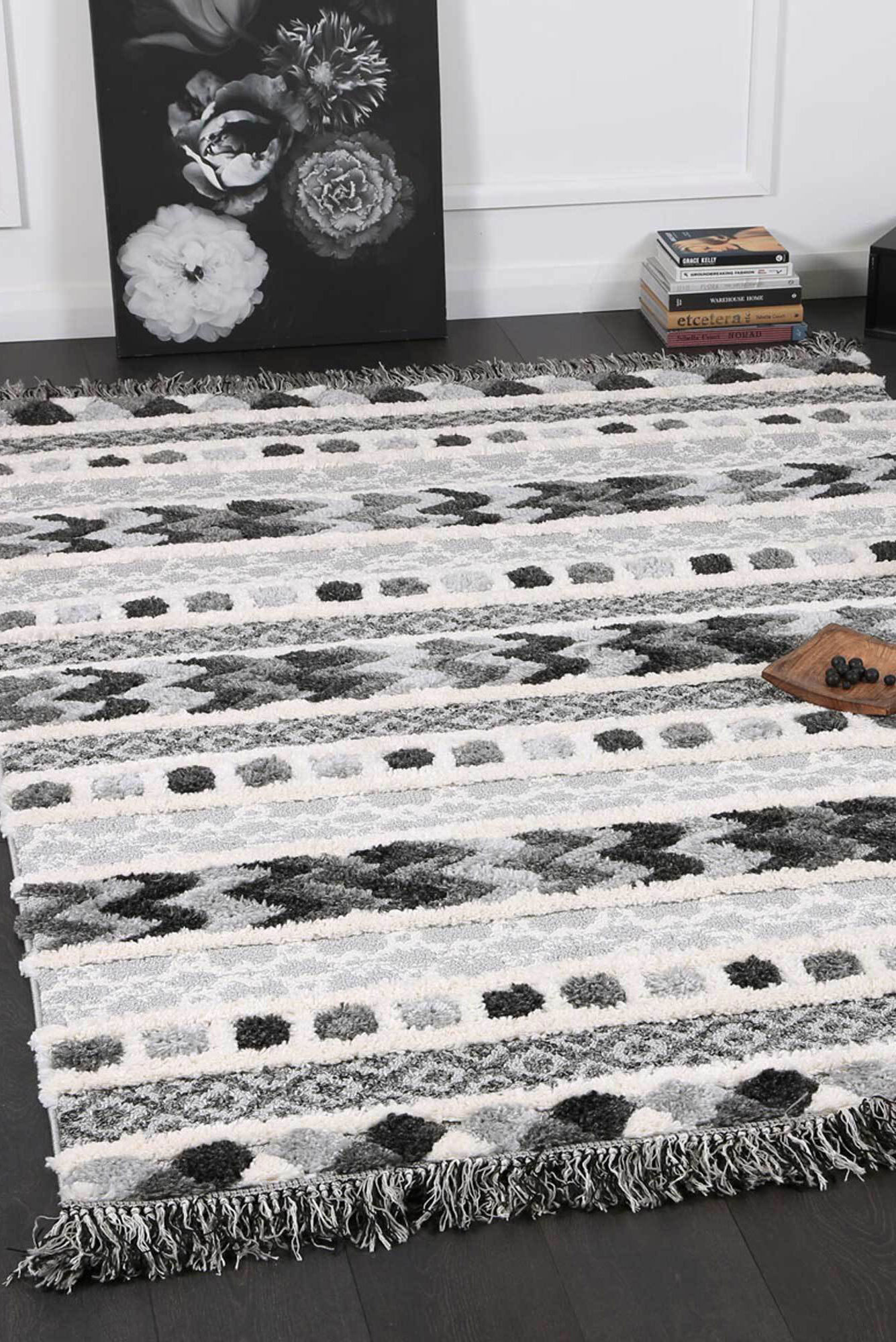 Kevin Moroccan Striped Tribal Rug(Size 230 x 160cm)