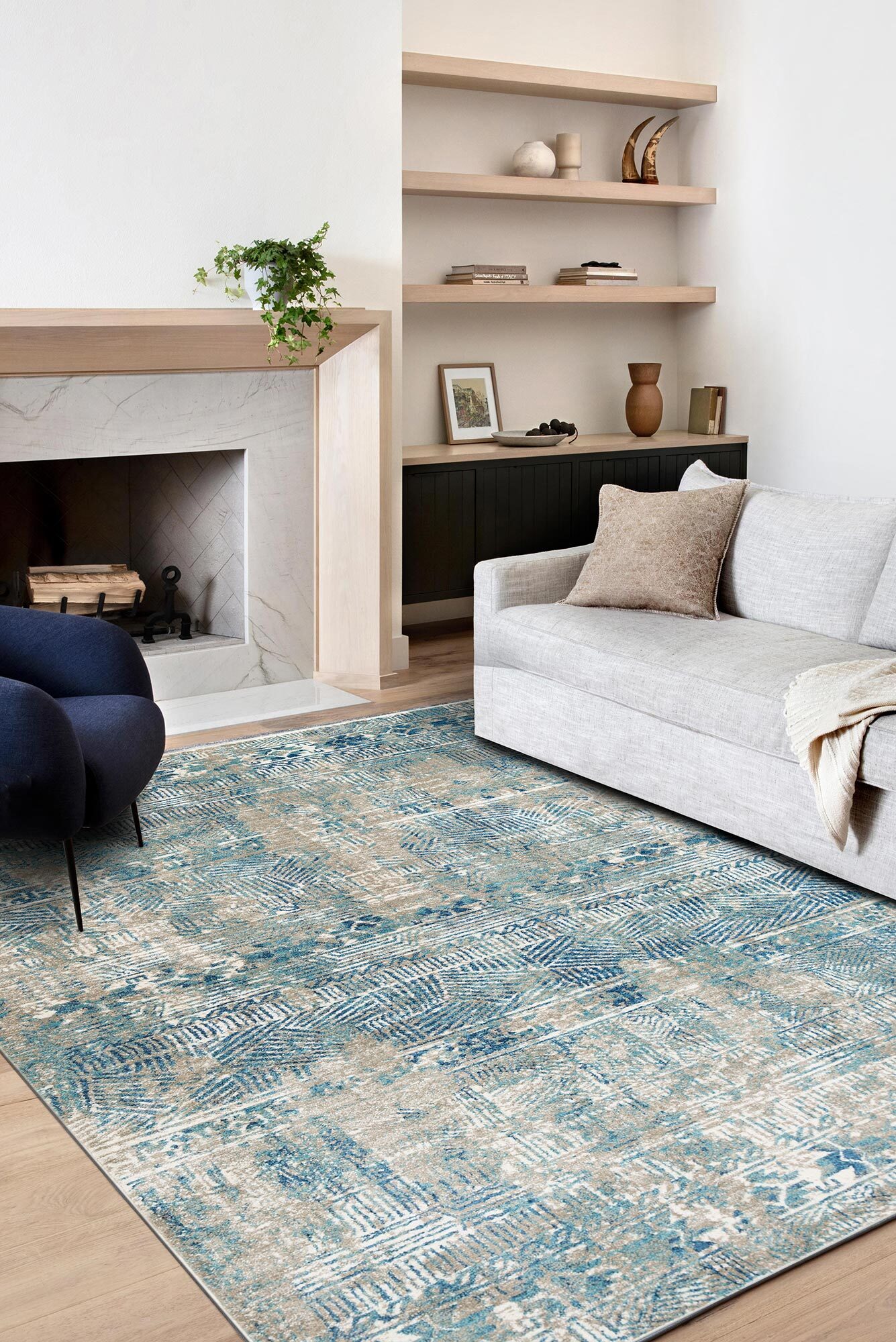 Large View Kabir Geometric Rug(Size 230 x 160cm)