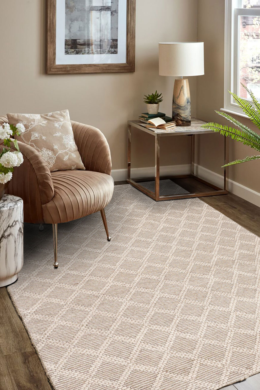 Lachlan Wool Trellis Rug(Size 310 x 240cm)