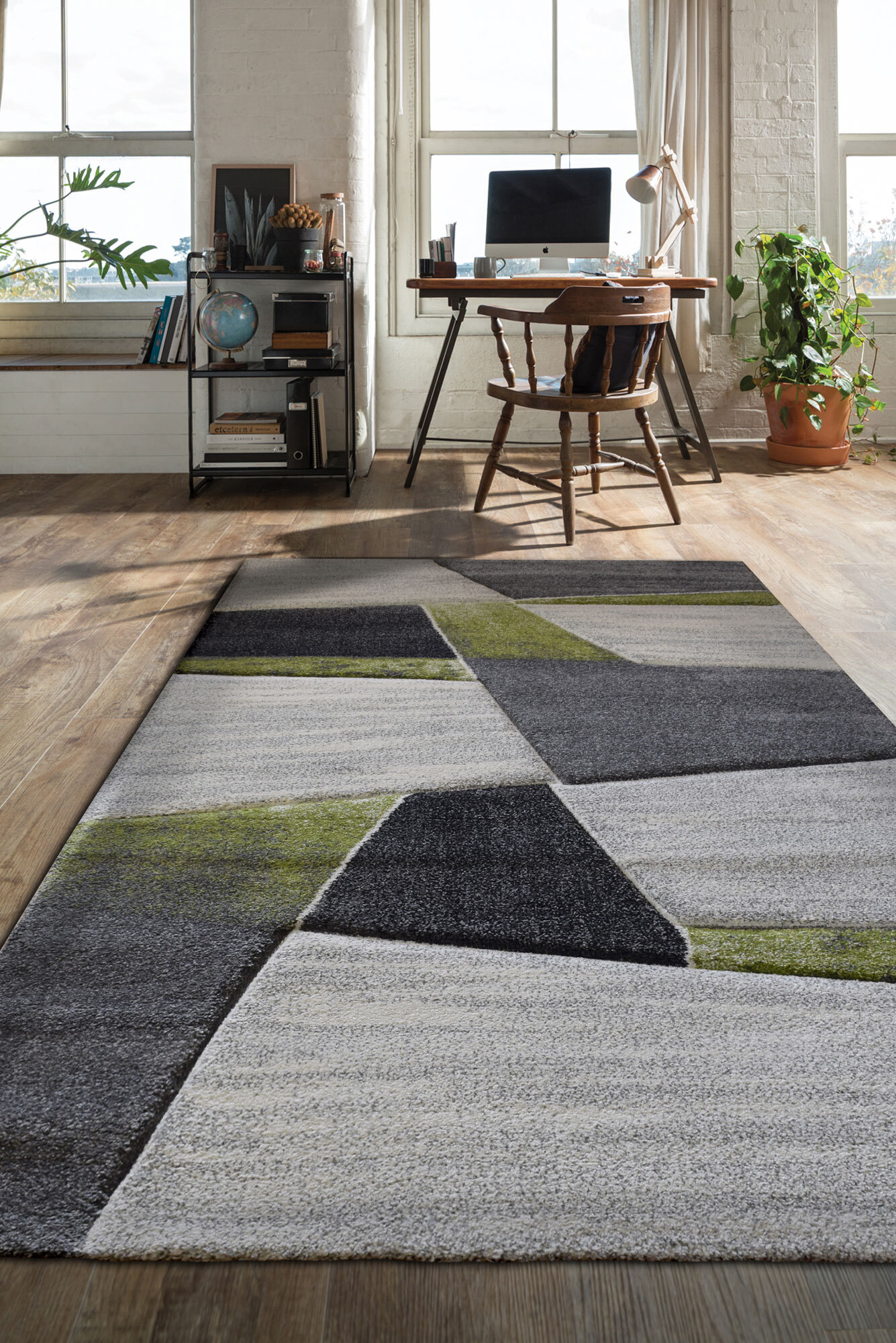 Lucia Modern Geometric Rug(Size 160 x 120cm)