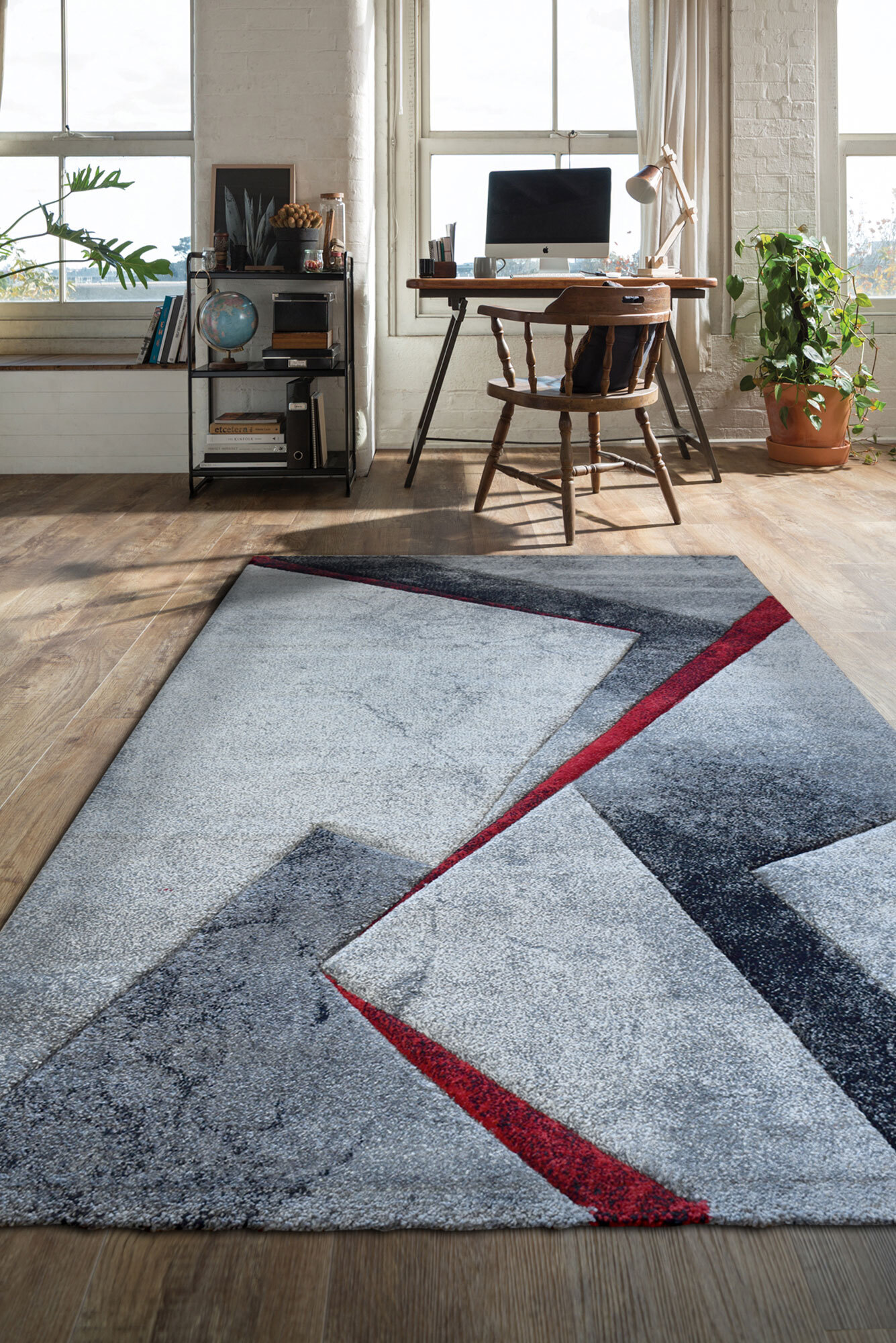 Lucia Modern Carved Abstract Rug(Size 120 x 70cm)