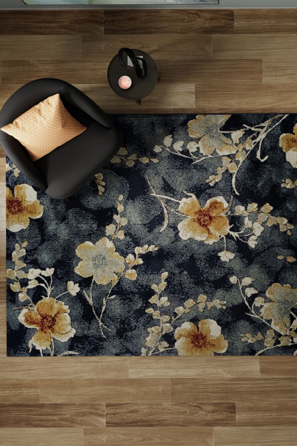 Large View Leila Contemporary Floral Rug(Size 235 x 160cm)