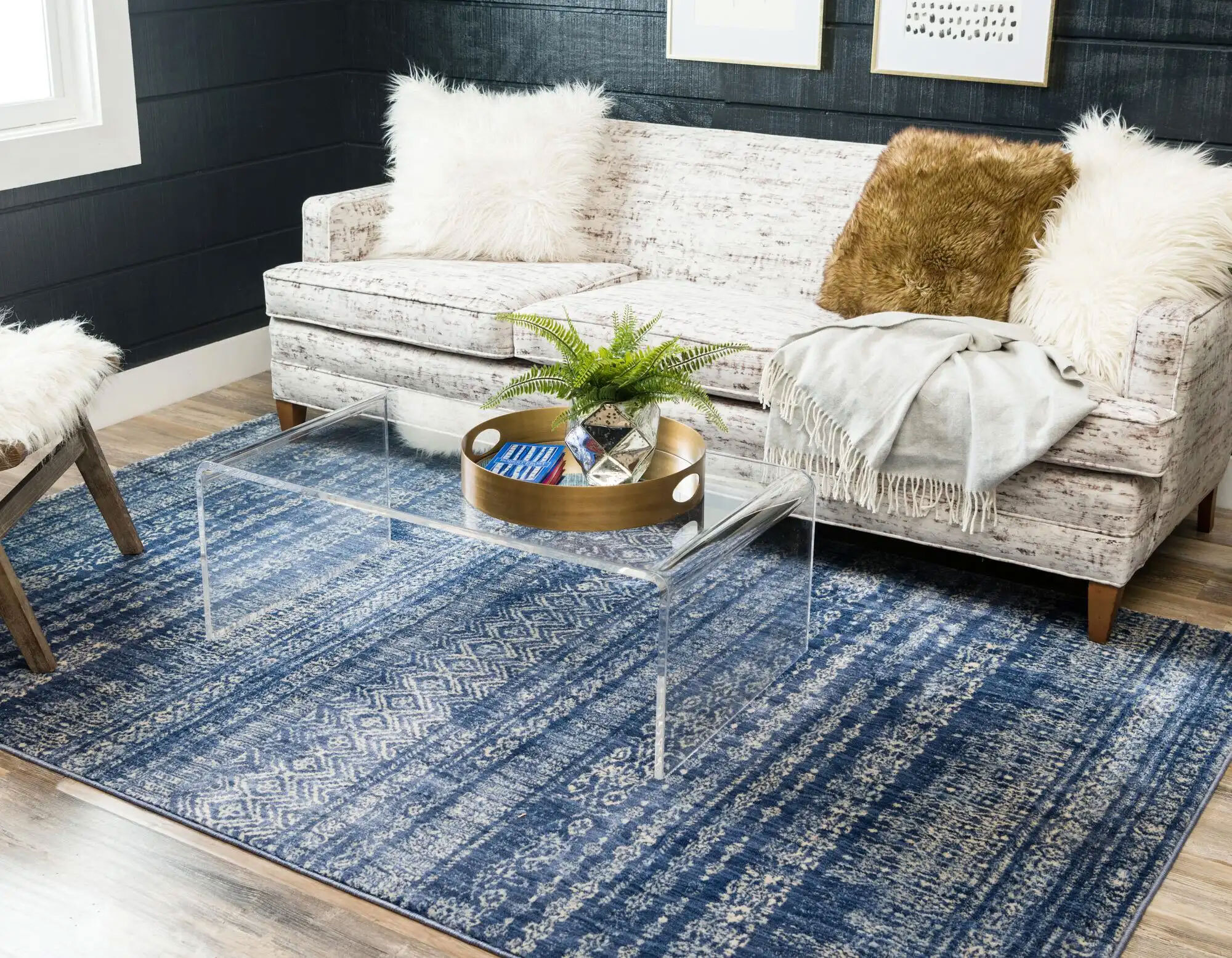 Lisa Geometric Transitional Rug