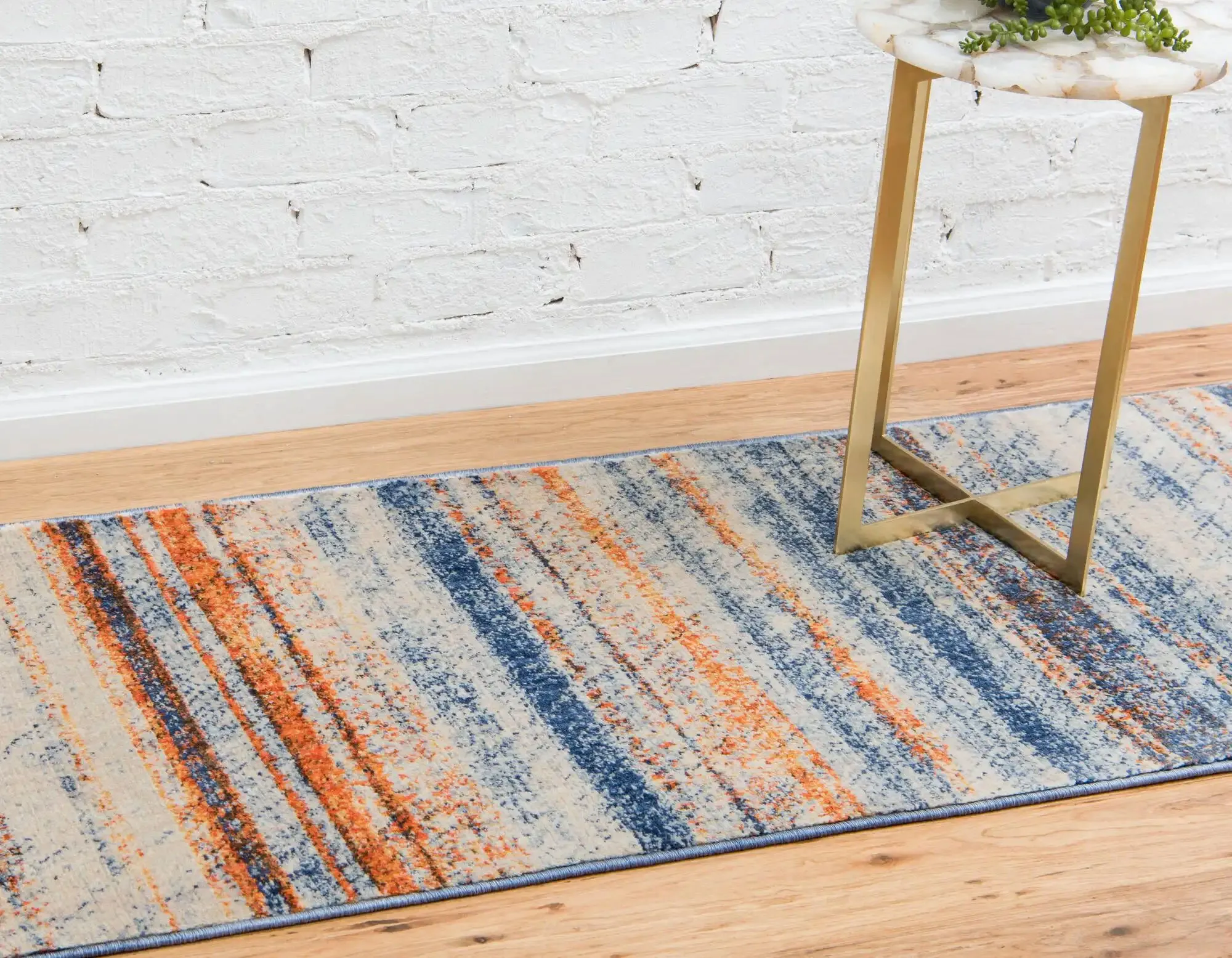 Large View Lisa Contemporary Striped Rug