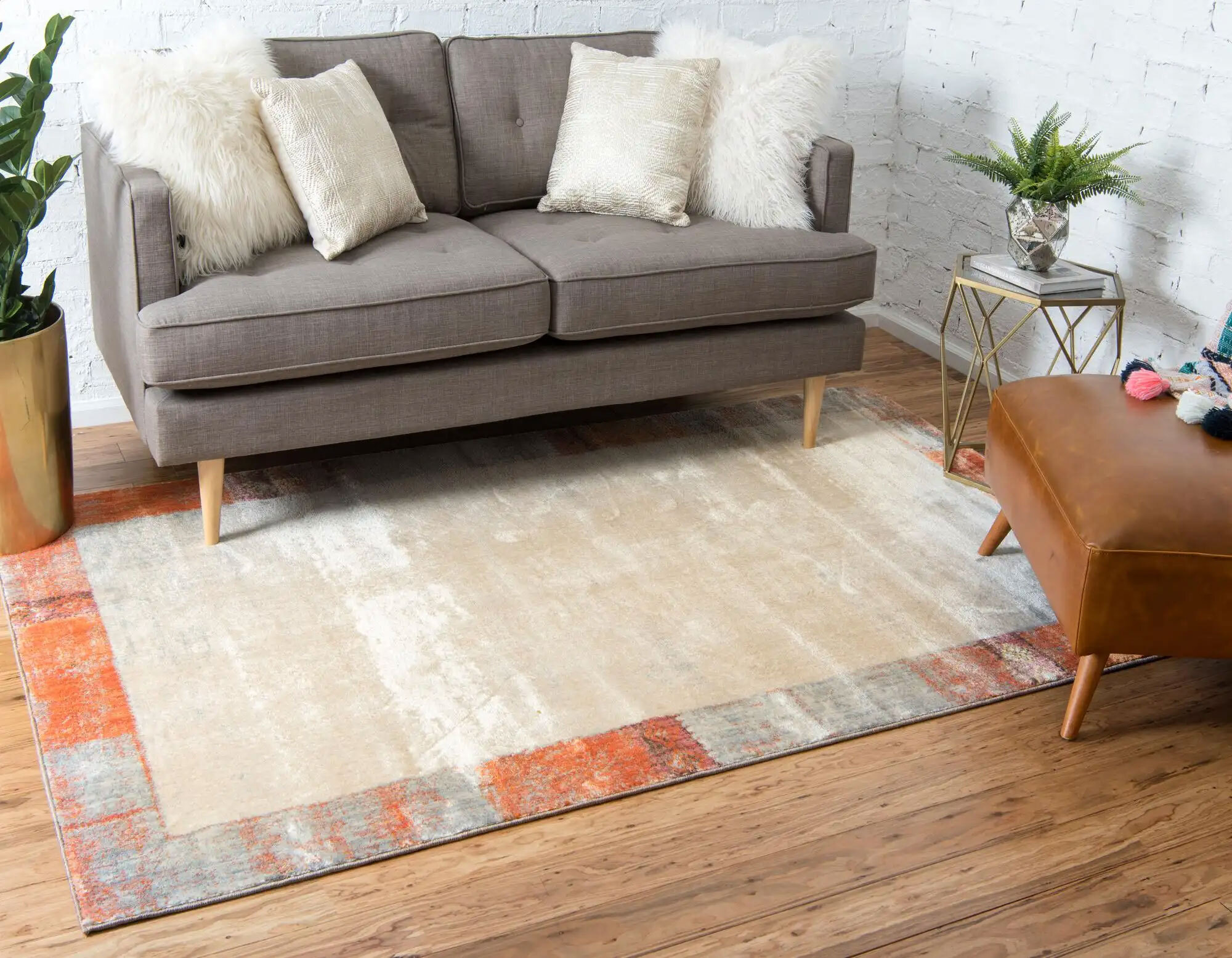 Lisa Contemporary Border Rug(Size 235 x 160cm)