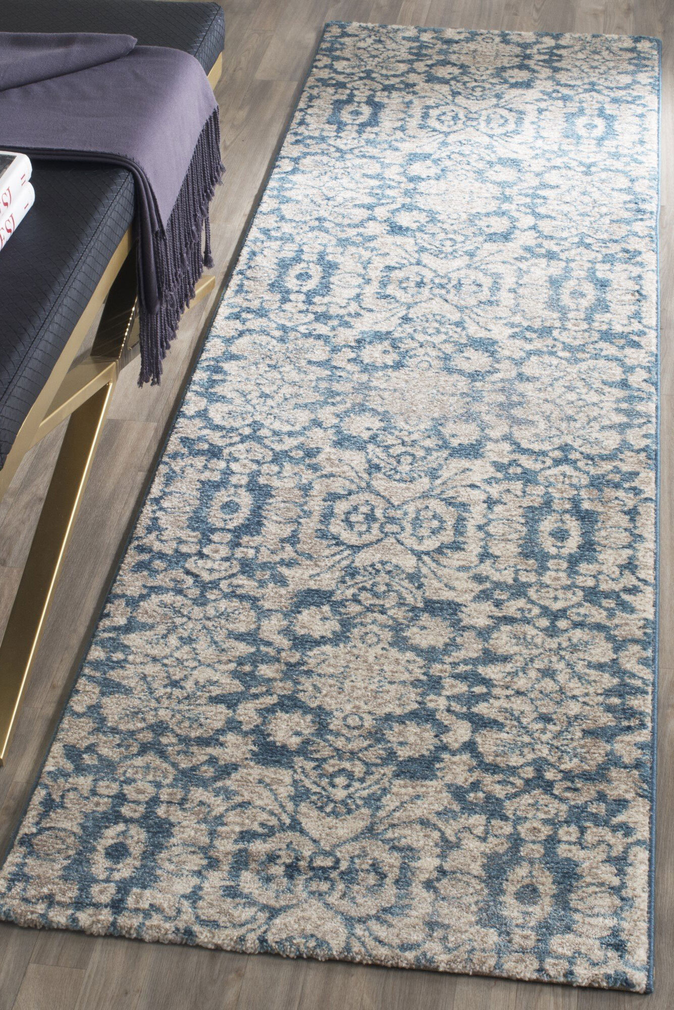 Large View London Traditional Rug(Size 300 x 80cm) RUNNER