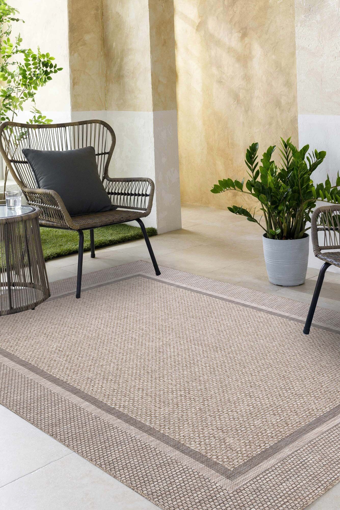 Large View Lotus Indoor/Outdoor Rug(Size 230 x 160cm)