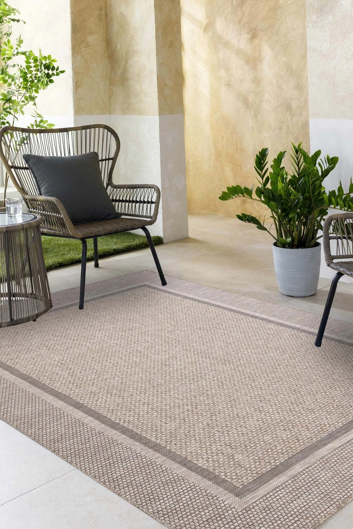 Large View Lotus Indoor/Outdoor Rug(Size 290 x 200cm)